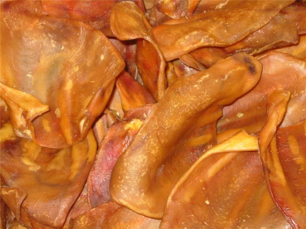 50 x Grade A Cut Half Pigs Ears
