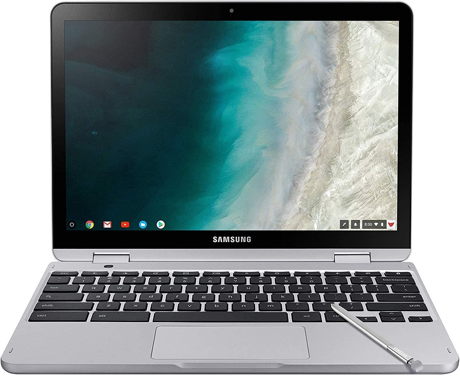 Samsung 12.2-inch Full-HD Touchscreen Chromebook - Intel 3965Y Dual-Core - 4GB Memory - 32GB eMMC Storage - Stealth Silver (Verizon) (Renewed)