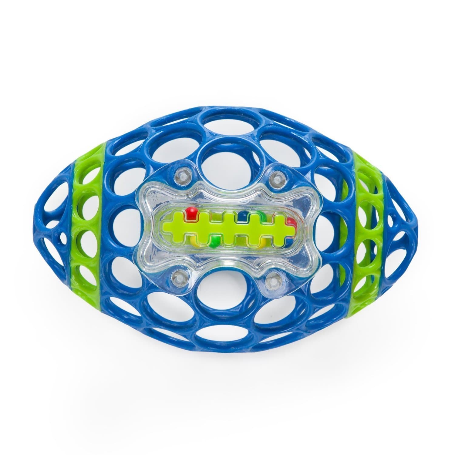 Rhino Toys Oball 81075 Toy Rugby Ball Colour Scheme B (Blue/White)