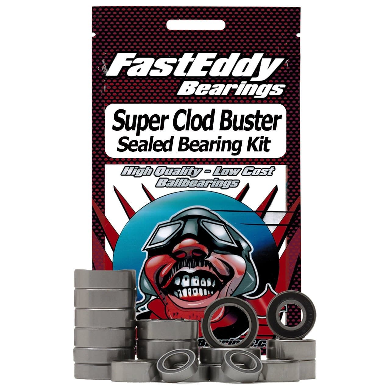 FastEddy Bearings Compatible with Tamiya Super Clod Buster Sealed Bearing Kit