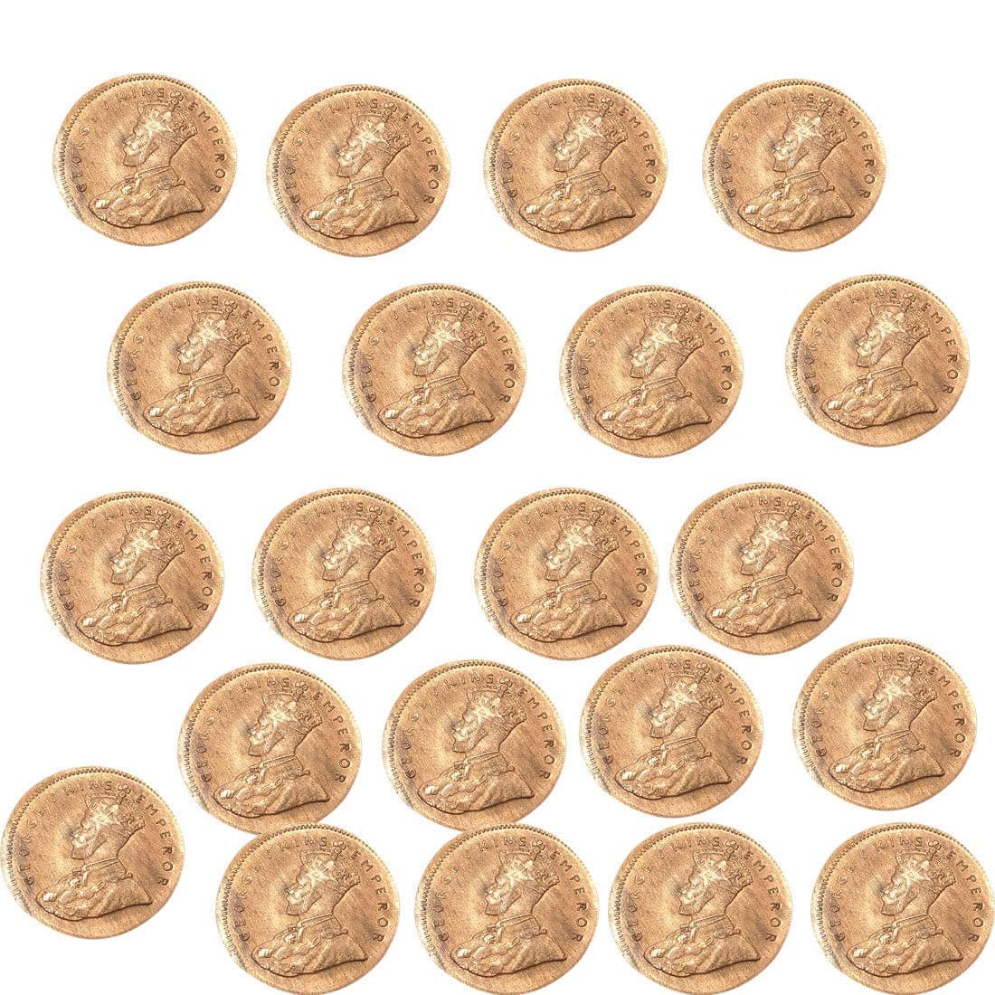 Set of 21 Pcs Copper Coin/Sikka for Pooja/Astrological and Lal Kitab Remedy