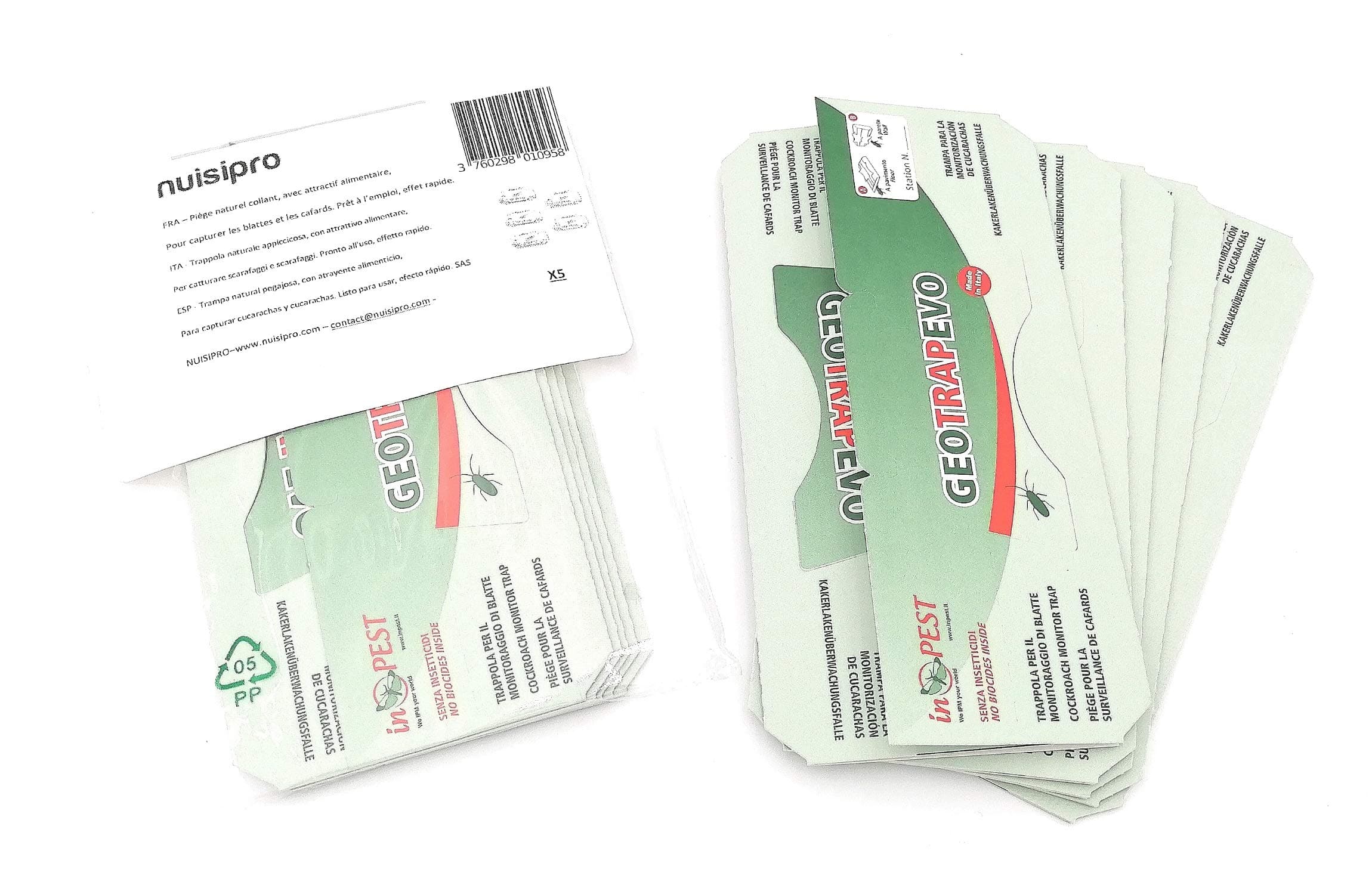 Cockroach Traps and Roaches (Pack of 5 – Large