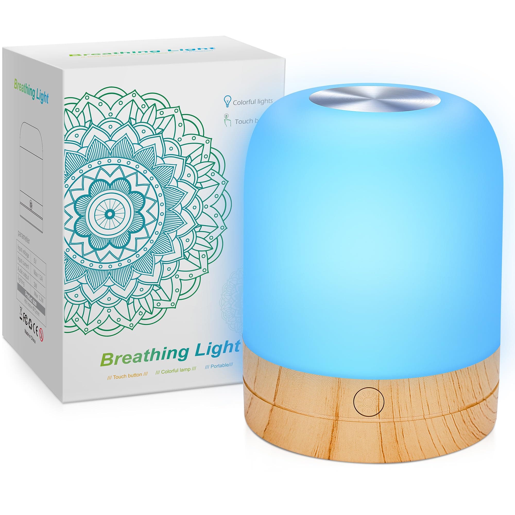 Stress Relief Breathing Light - Meditation Tool for Mindfulness and Anxiety Relief, The Natural Way Improve Mood and Sleep for Adults and Kids