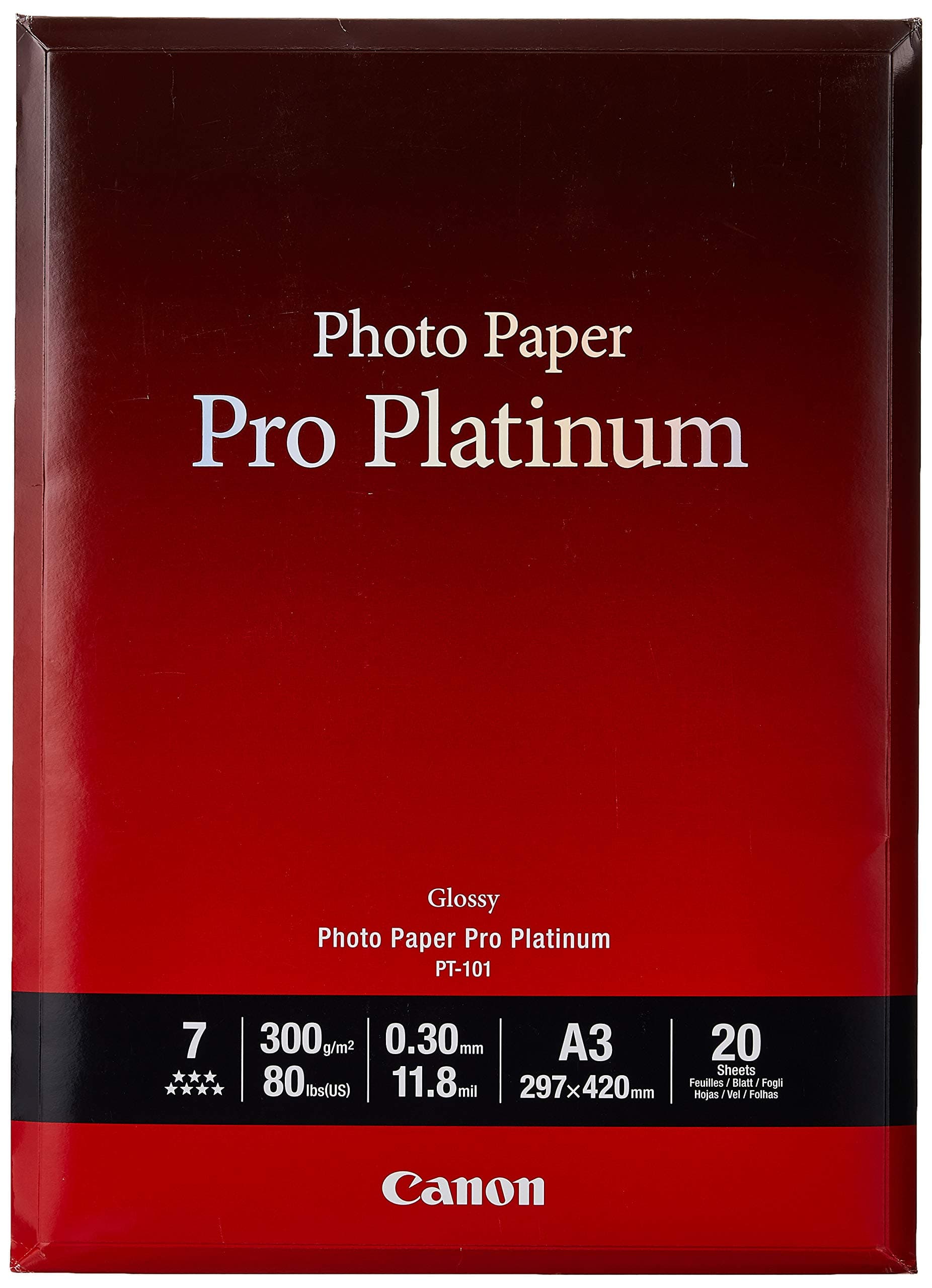 Canon 2768B017 Photo Paper DIN A3 White 20 Sheets