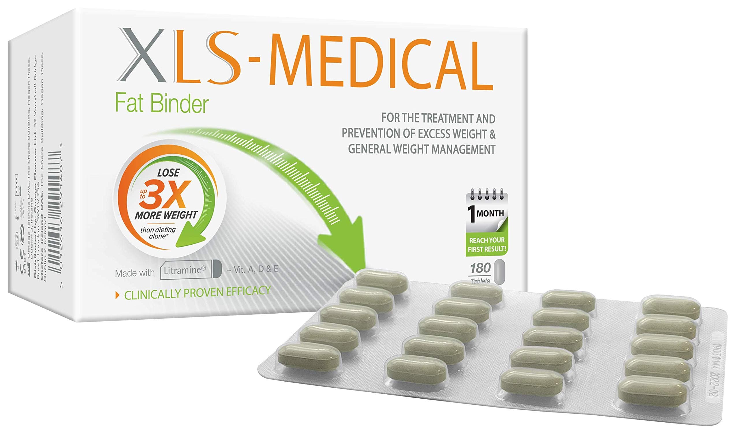XLS Medical Fat Binder (180 Tablets)