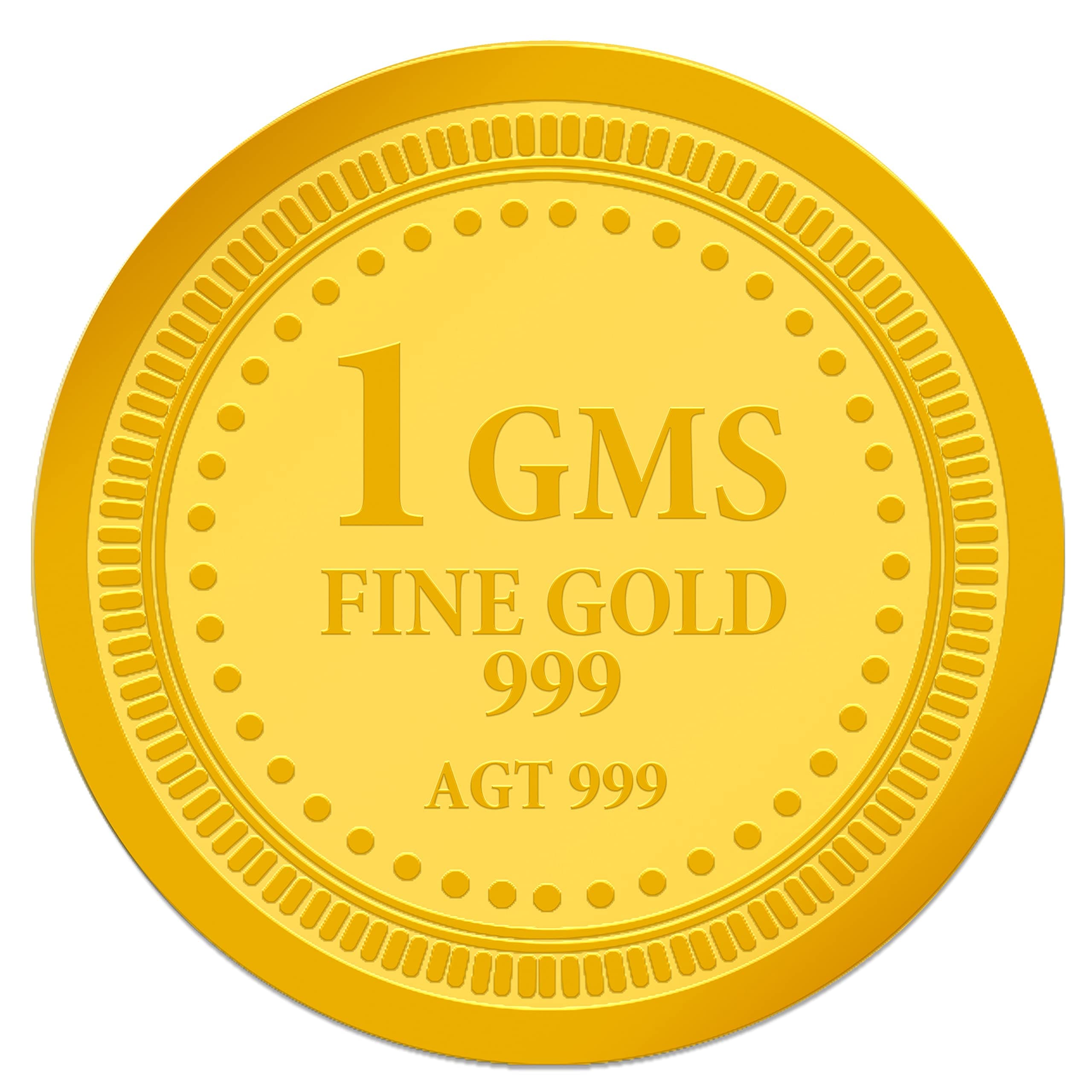 Muthoot Pappachan Swarnavarsham Hallmarked 999 Gold Coin 1 Gm