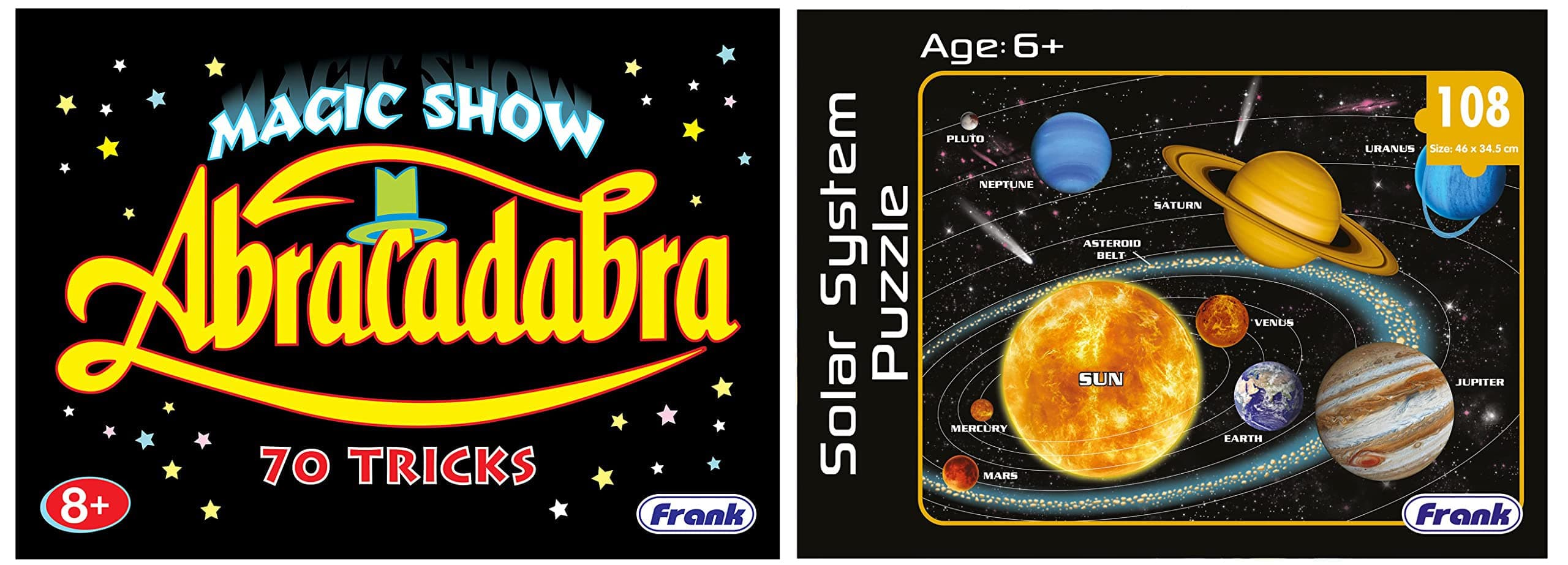 Frank Abracadabra Magic Show Game & Frank Solar System Outer Space Puzzle (Multicolor, Pack of 1), Kid
