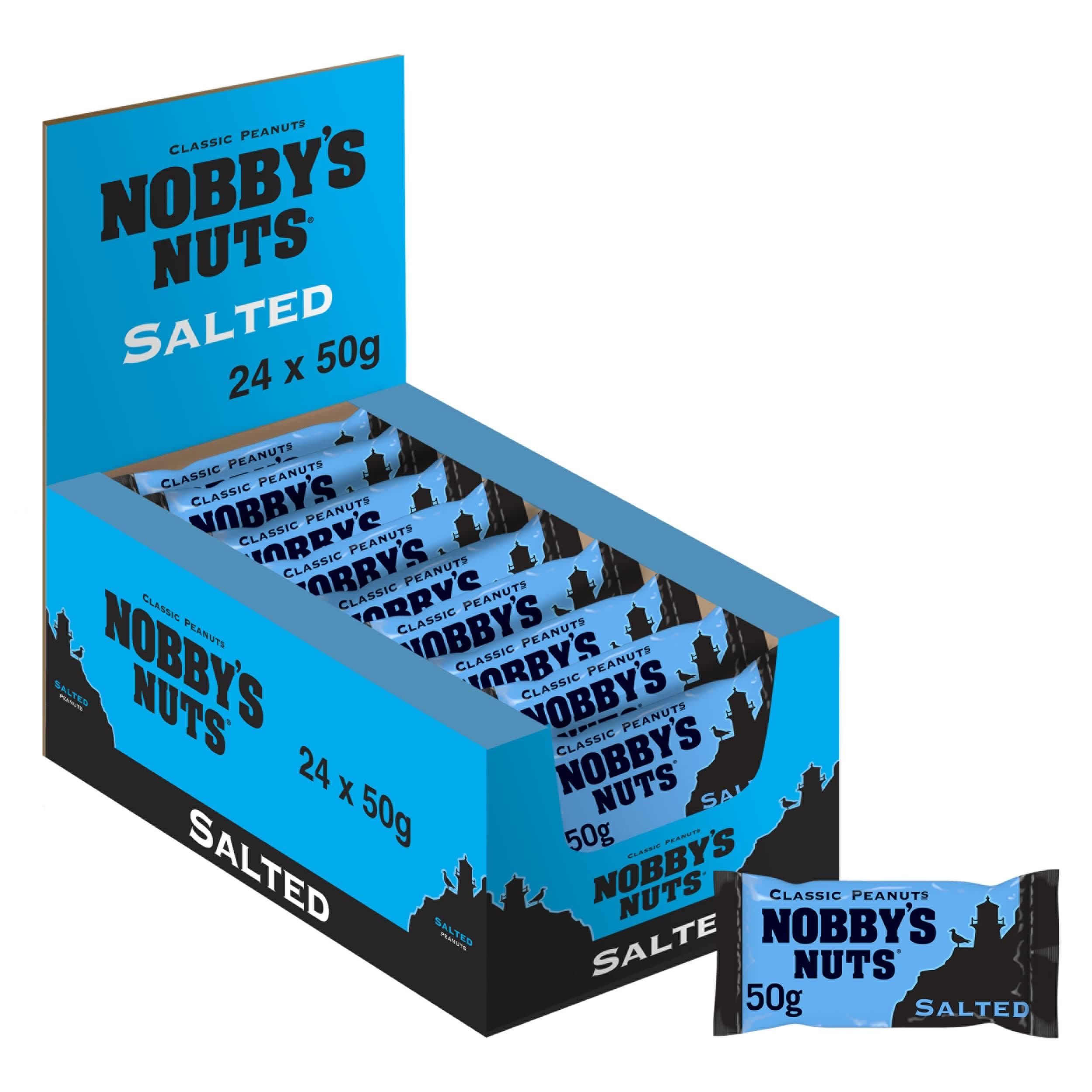Nobby's Nuts Classic Salted Peanuts, 50g (Case of 24)