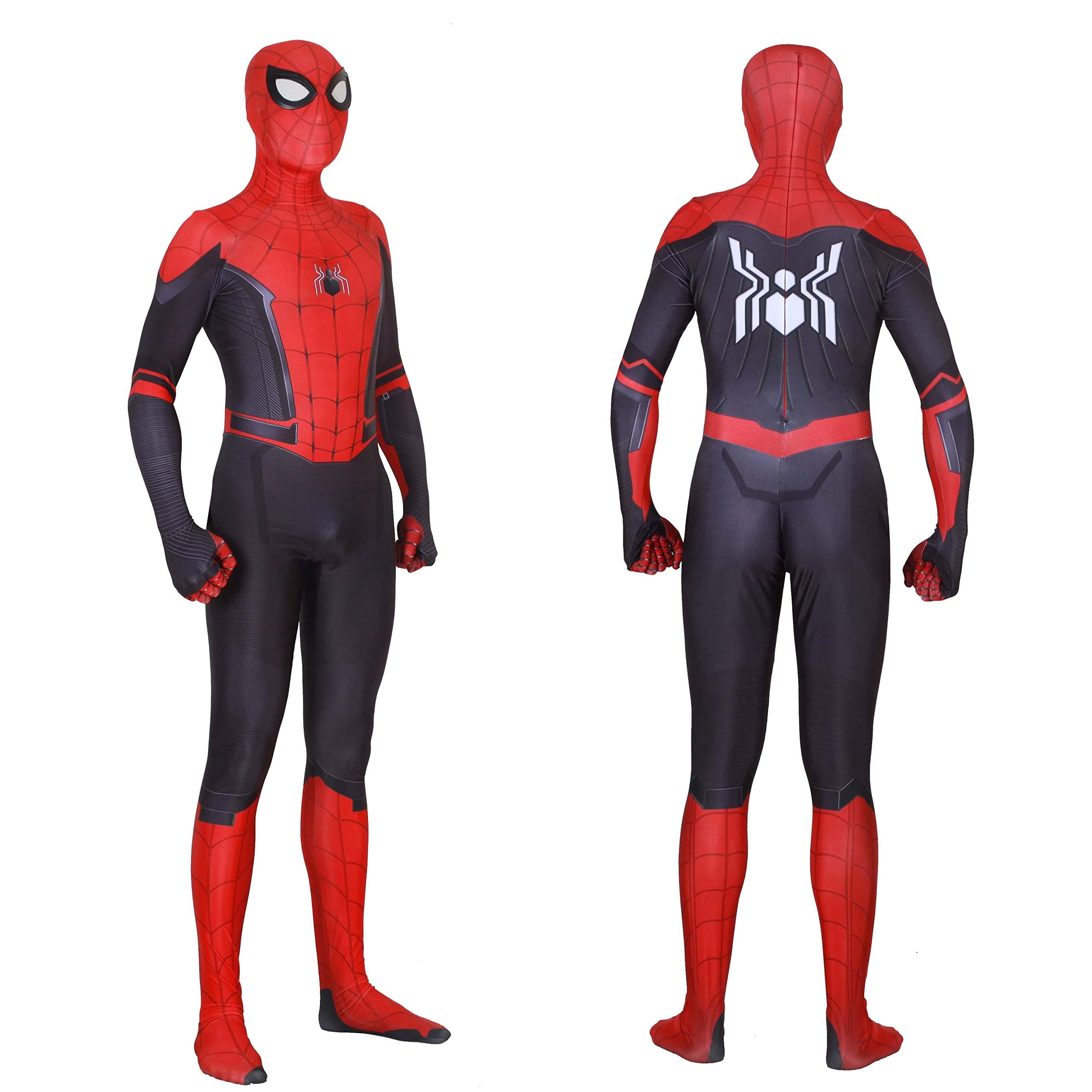 Unisex Lycra Spandex Zentai Halloween 2019 New far from Home New Spiderman Cosplay Costumes Suit Adult/Kids 3D Style