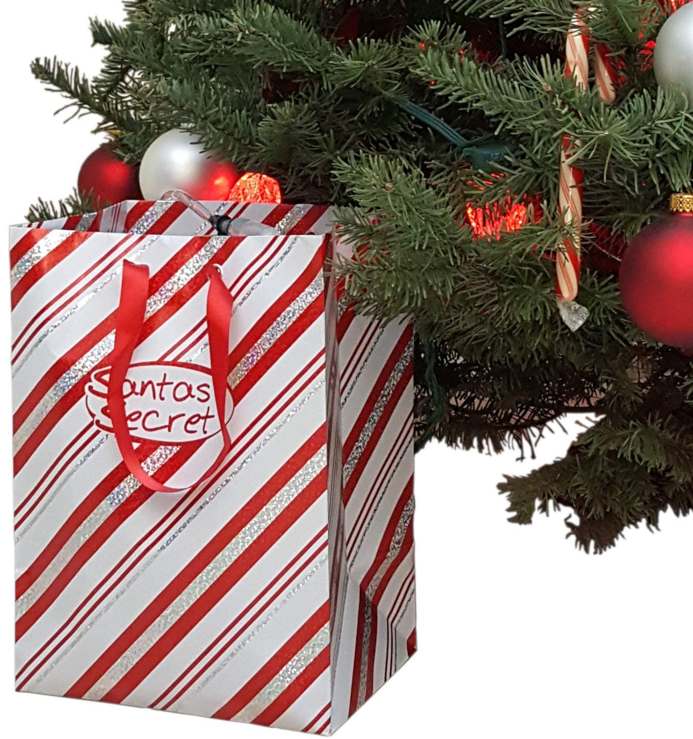 Santas Secret® Gift - Automatic Christmas Tree Watering System (Candy Red) World's TOP Selling Waterer Since 1998. | Made in USA