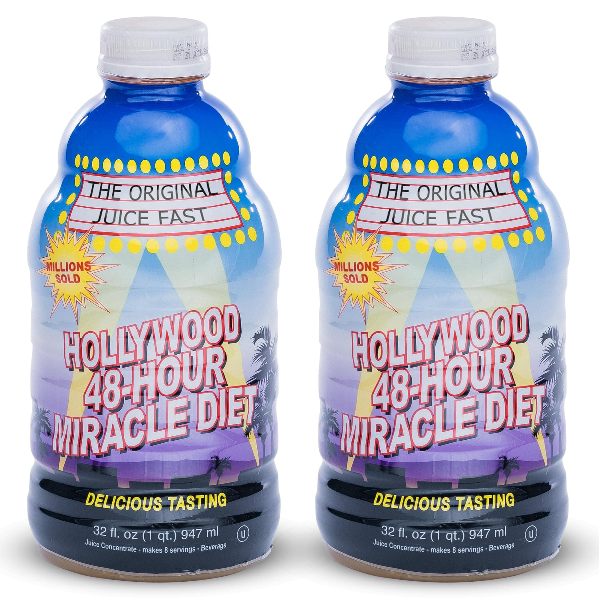 Hollywood 48-Hour Miracle Diet, 32-Ounce Bottles (Pack of 2)