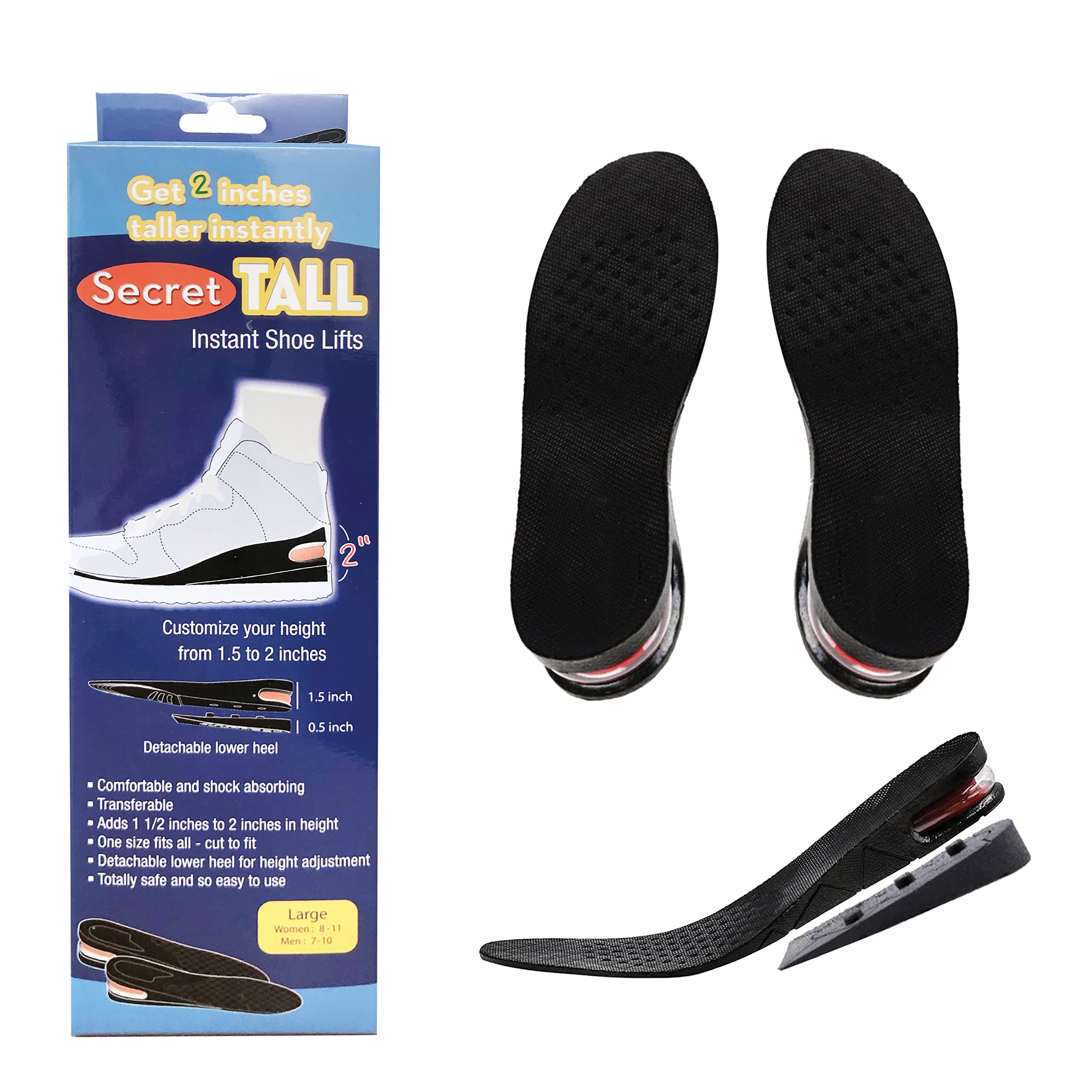 Instant Shoe Lifts- For Men