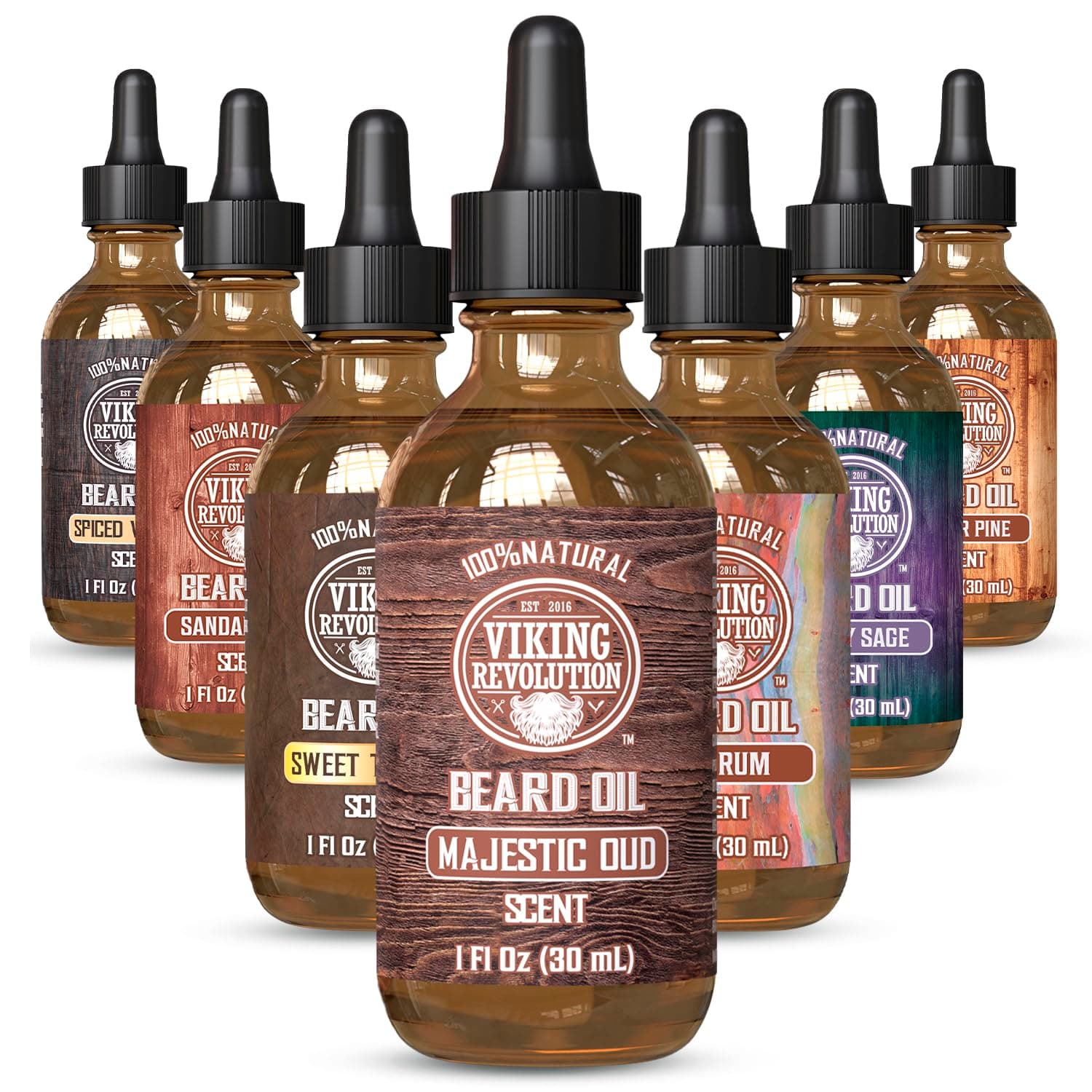 Majestic Oud Beard Oil for Men - Natural Mens Beard Oil with Argan Oil and Jojoba Oil - Beard Softener, Strengthens and Moisturizes - Beard Conditioner for Men (Majestic Oud,1 Pack)