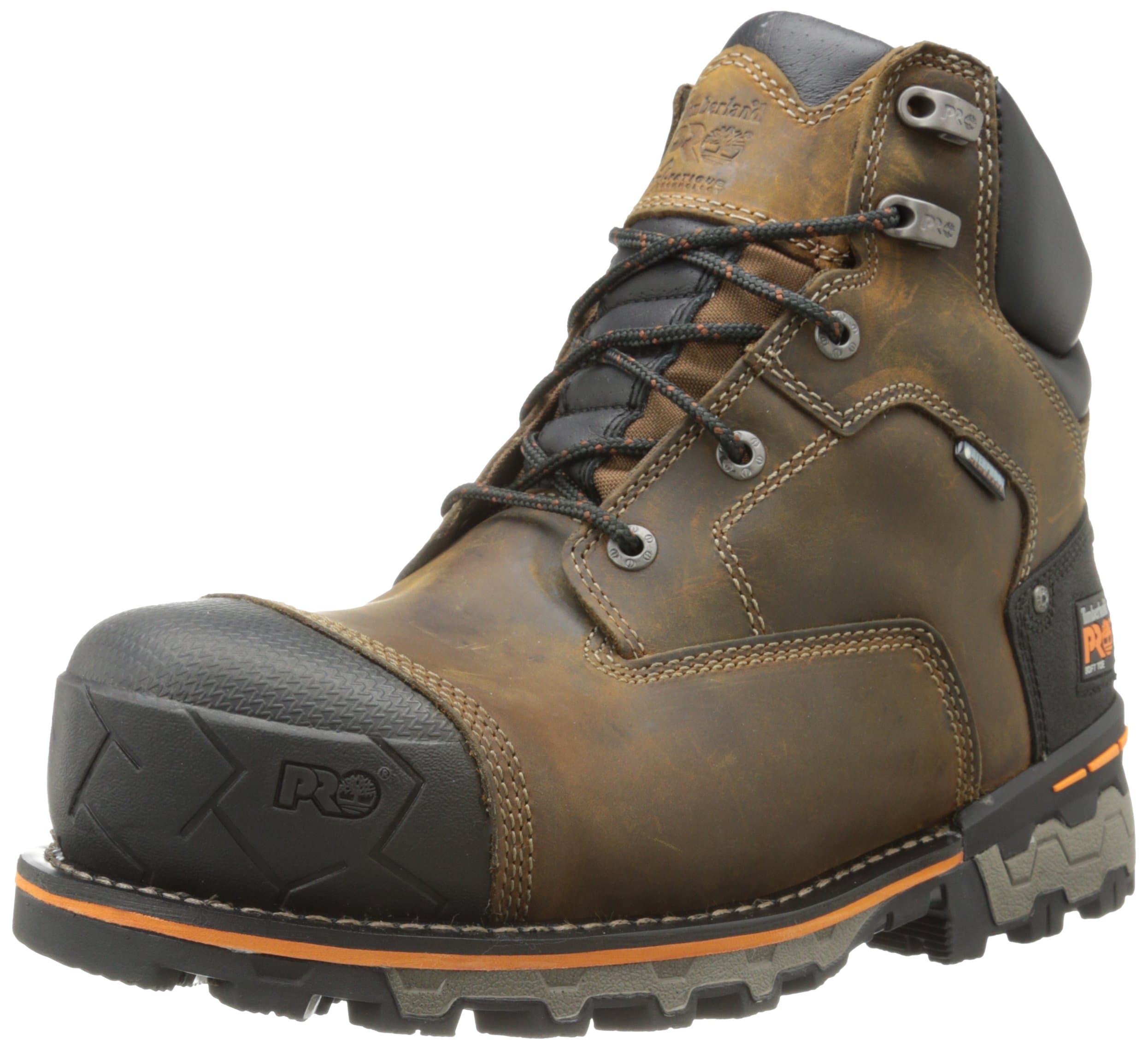 Timberland PRO Men's 6 Inch Boondock Soft Toe WP Industrial Work Boot