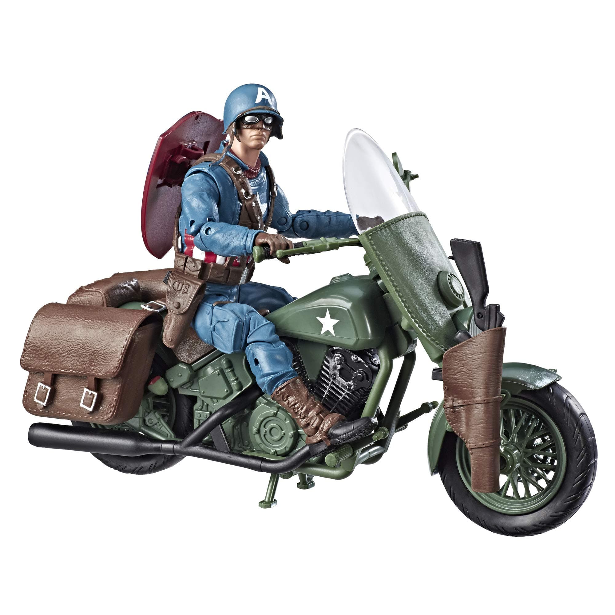 Marvels Legends Series Captain America with Motorcycle