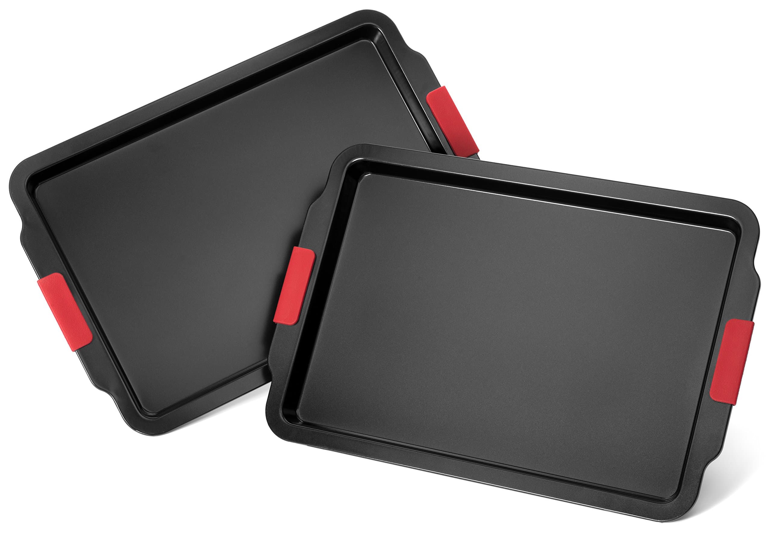 2 Piece Extra Large NonStick Baking Pans Set - Cookie Sheets - Baking Sheets - Extra Large Non Stick Bakeware - Cookware