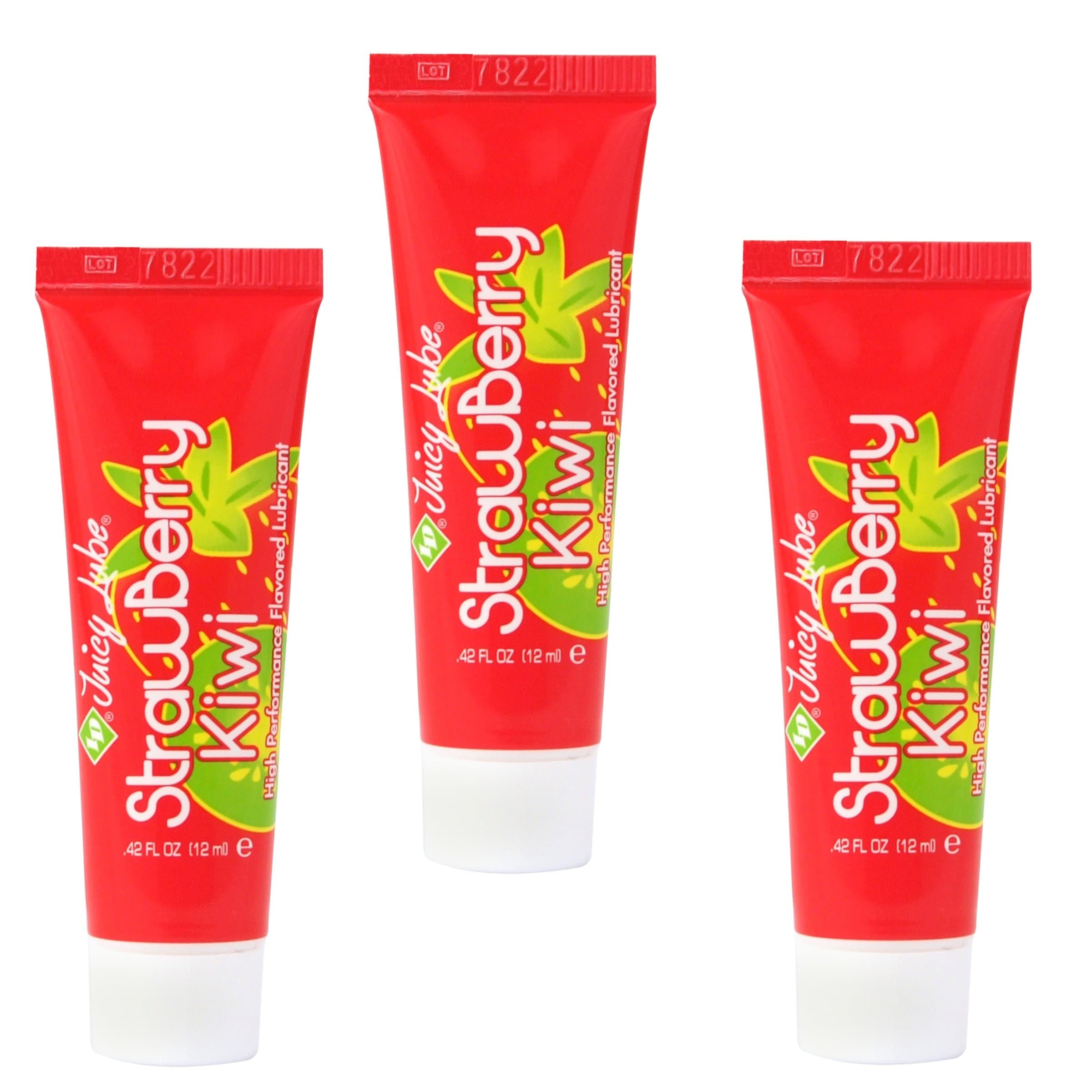3 x ID Juicy lube Flavoured Strawberry & Kiwi 12ML