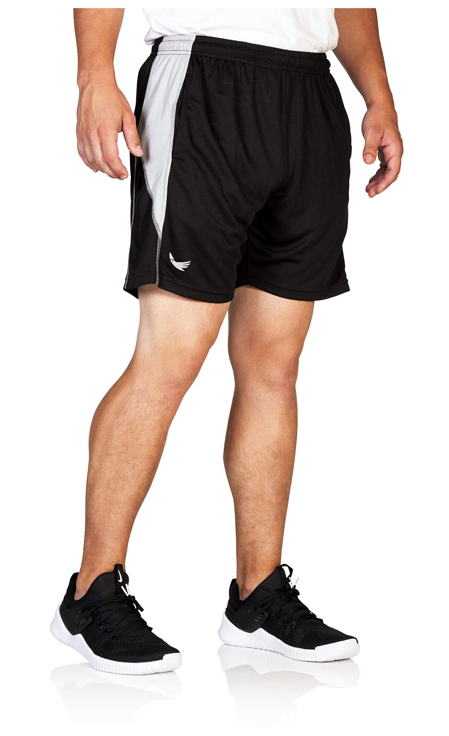 Salmans Men’s Quick Dry 7” Workout Running Shorts with Side Pockets