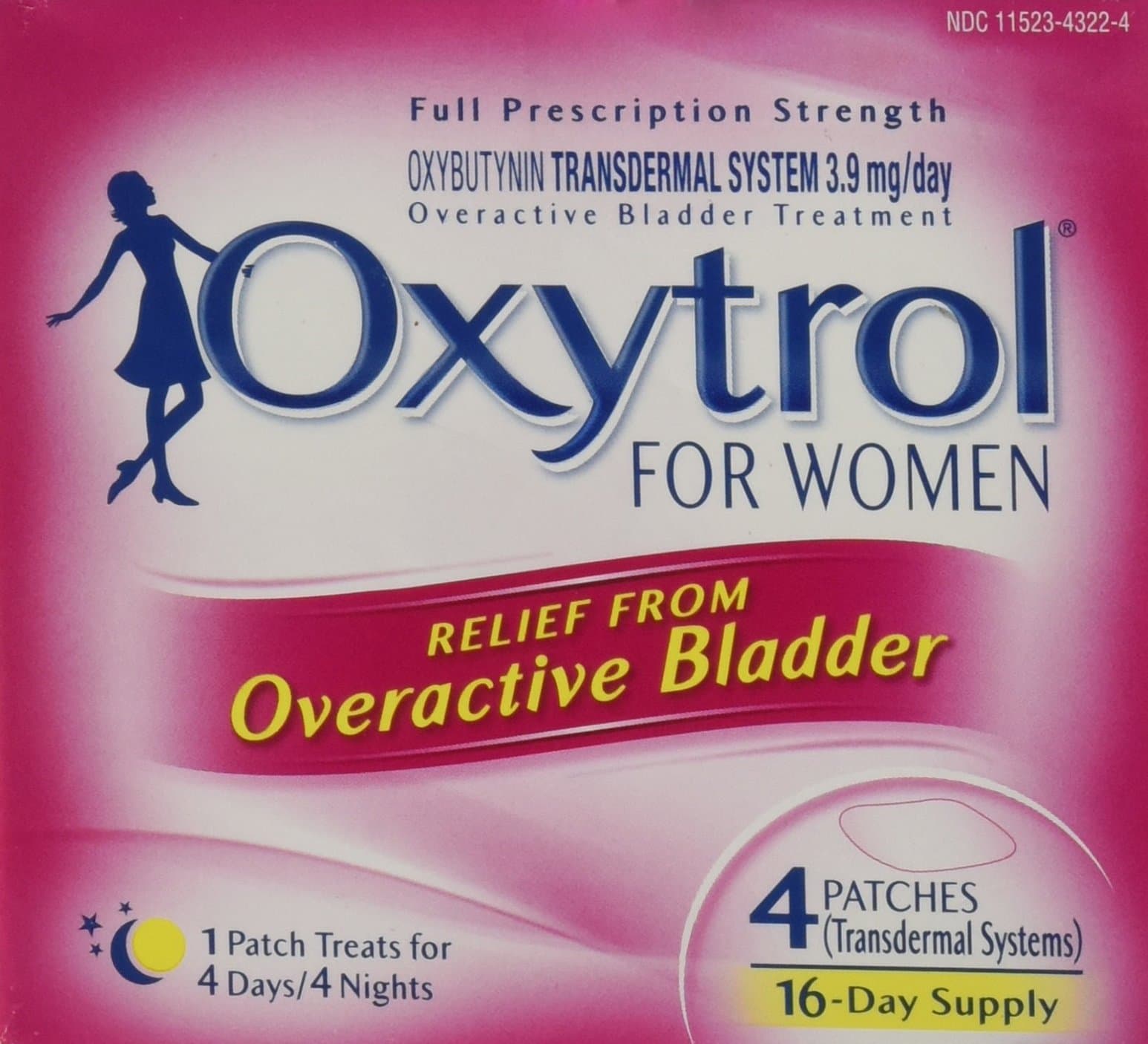 OxytrolĀ® For Women ( 4 Patches = 16-Day Supply)