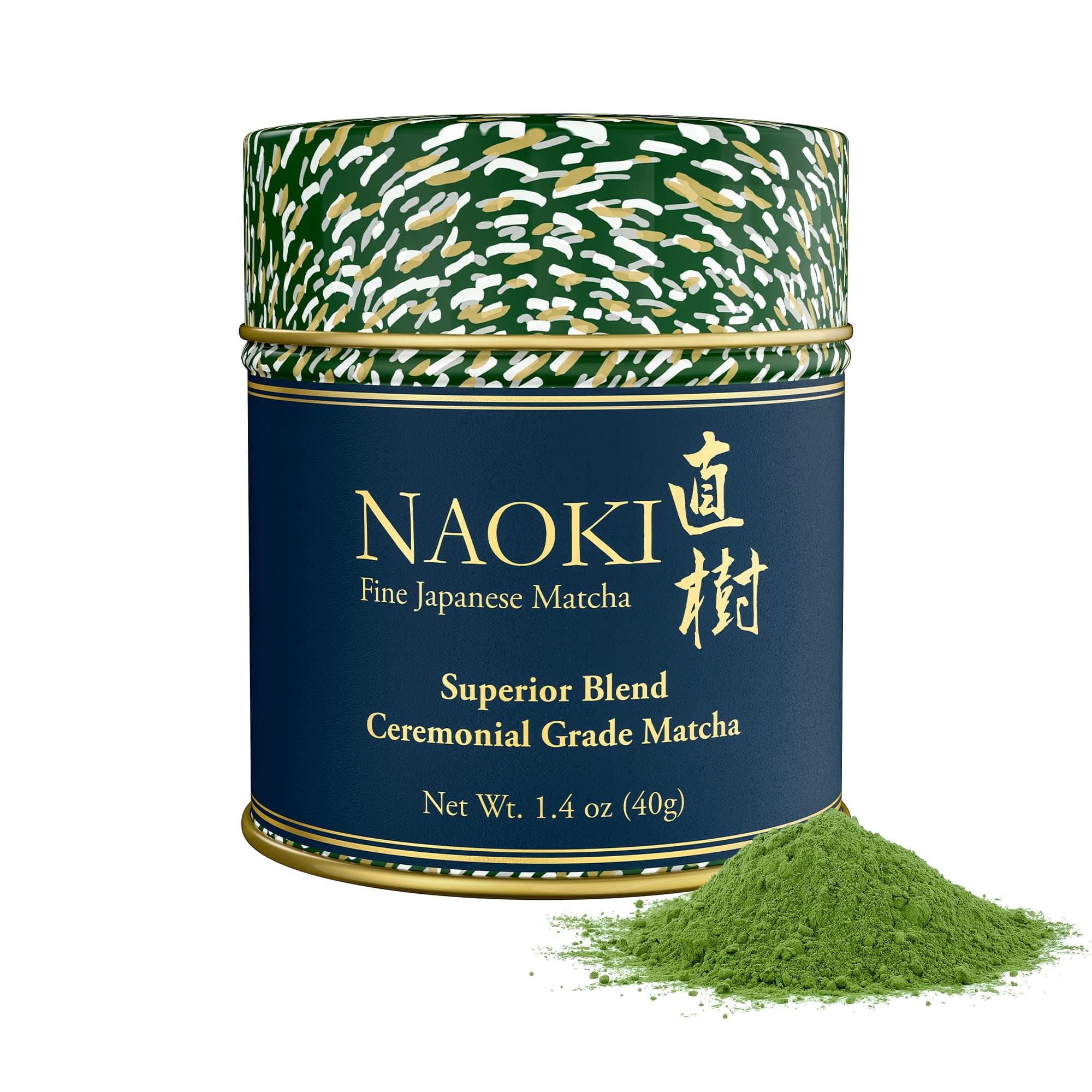 Authentic Naoki Matcha Green Tea Powder Superior Ceremonial Grade - Japanese 40g (1.4oz) - Experience The True Essence of Japanese Uji Matcha to Restore Focus, Vitality & Health