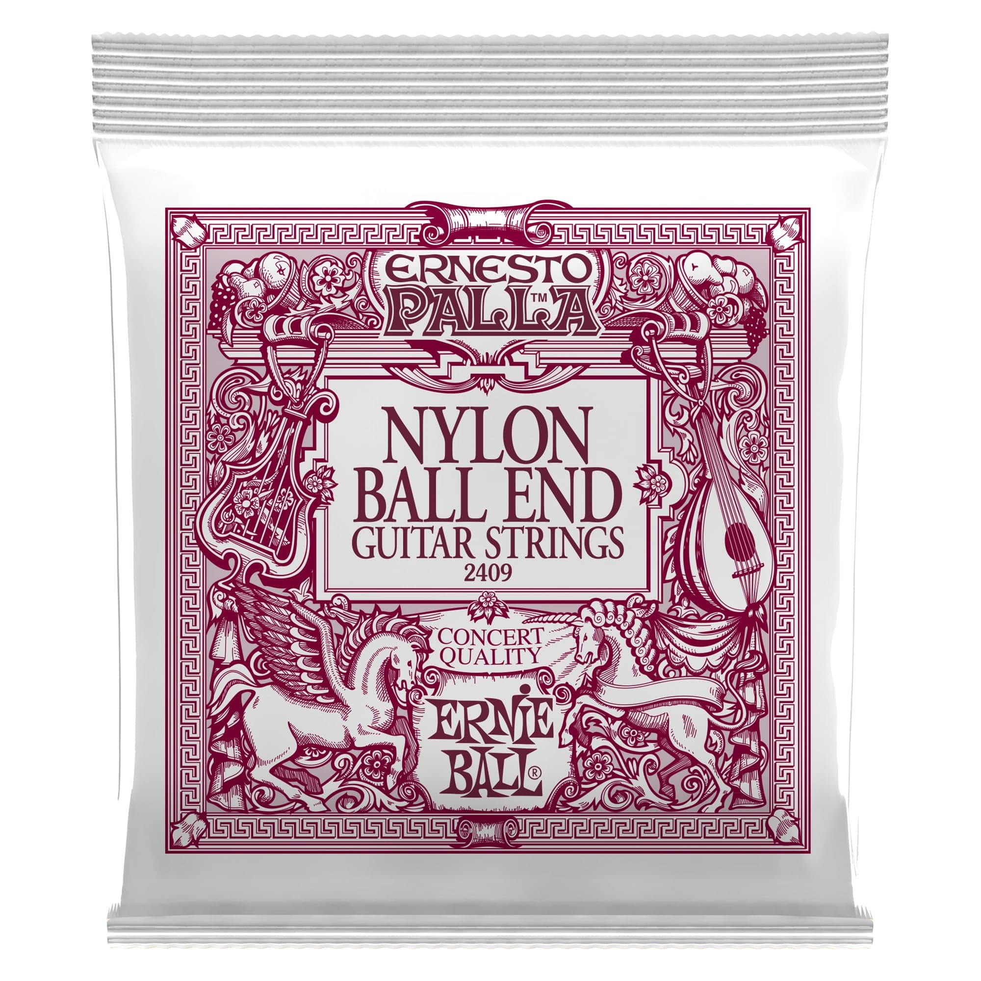 Ernie Ball Ernesto Palla Black and Gold Ball-End Nylon Classical Guitar Strings