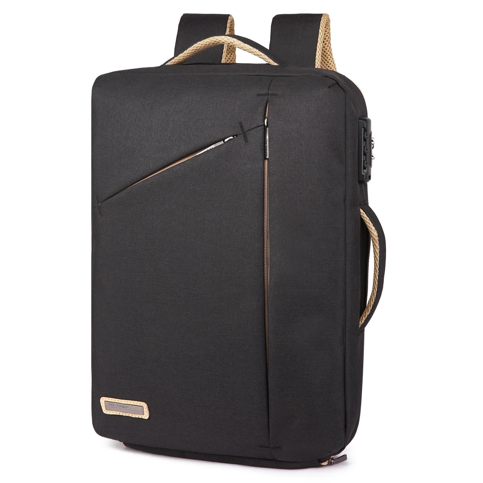 15.6 Inch Laptop Backpack Convertible laptop Briefcase Anti Theft Multi-functional Backpack 3 in 1 Laptop Rucksack Single-shoulder Bag Handbag for Men Women, Fits Office College Travel Business,Black