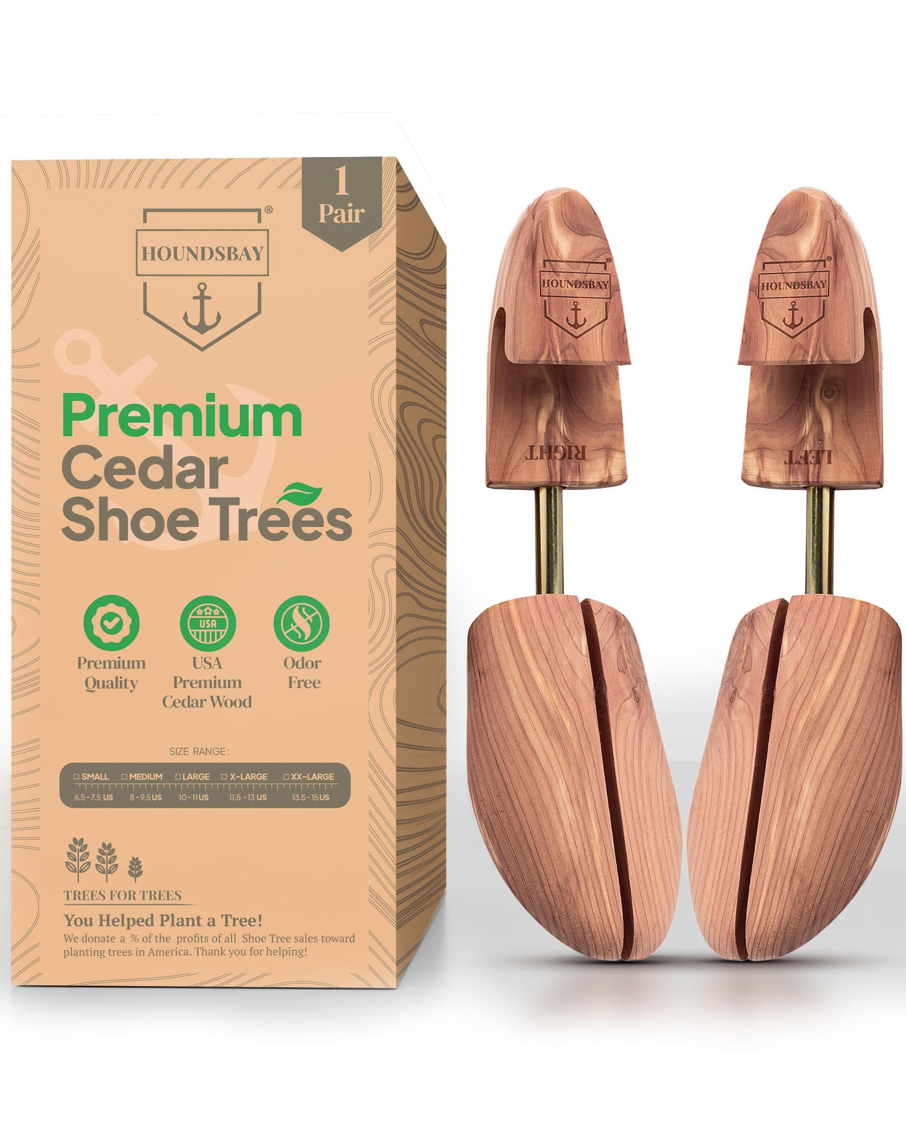 Cedar Shoe Tree - Shoe Trees for Men & Women, Sneakers, Widener & Shaper