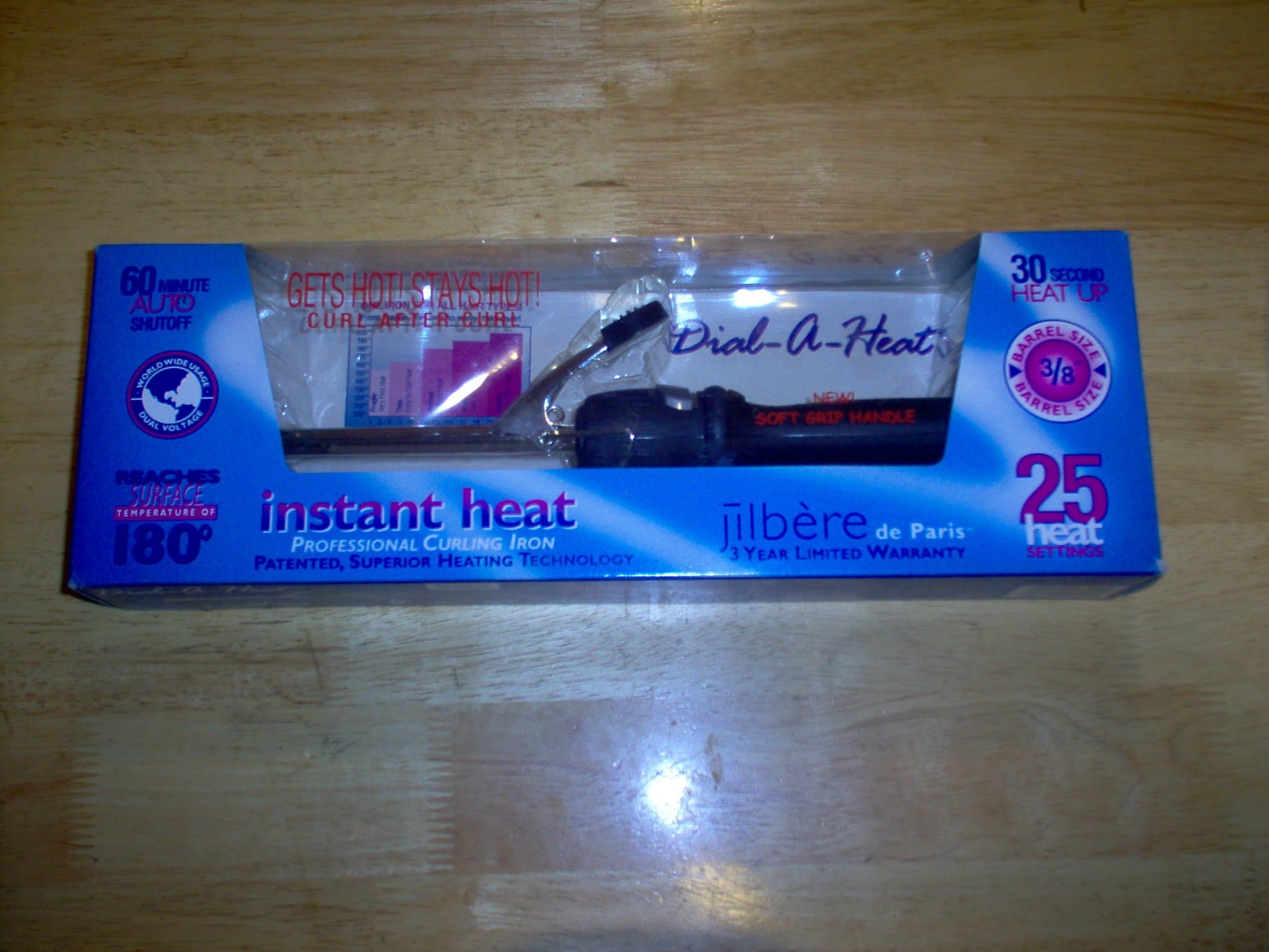 Jilbere Dial-A-Heat Curling Iron 3/8"