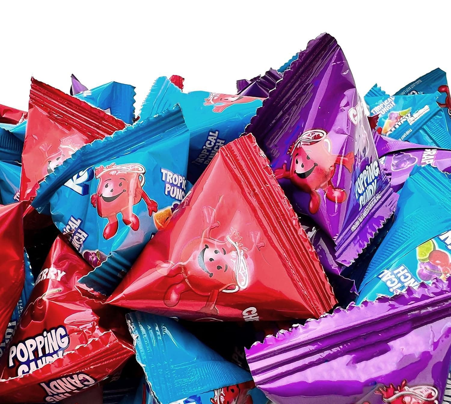 Popping Rocks Easter Candy - 40 Count Bag - Popping Rock Candy in Assorted Fruit Flavors - Tropical Punch, Grape, and Cherry - Fun Goodie Bags & Easter Eggs Fillers