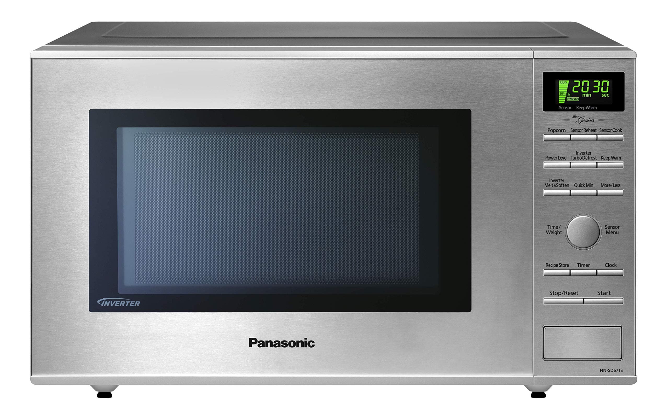 Panasonic NNSD671SC Mid-Size 1200W Genius Inverter Microwave Oven, Stainless Steel