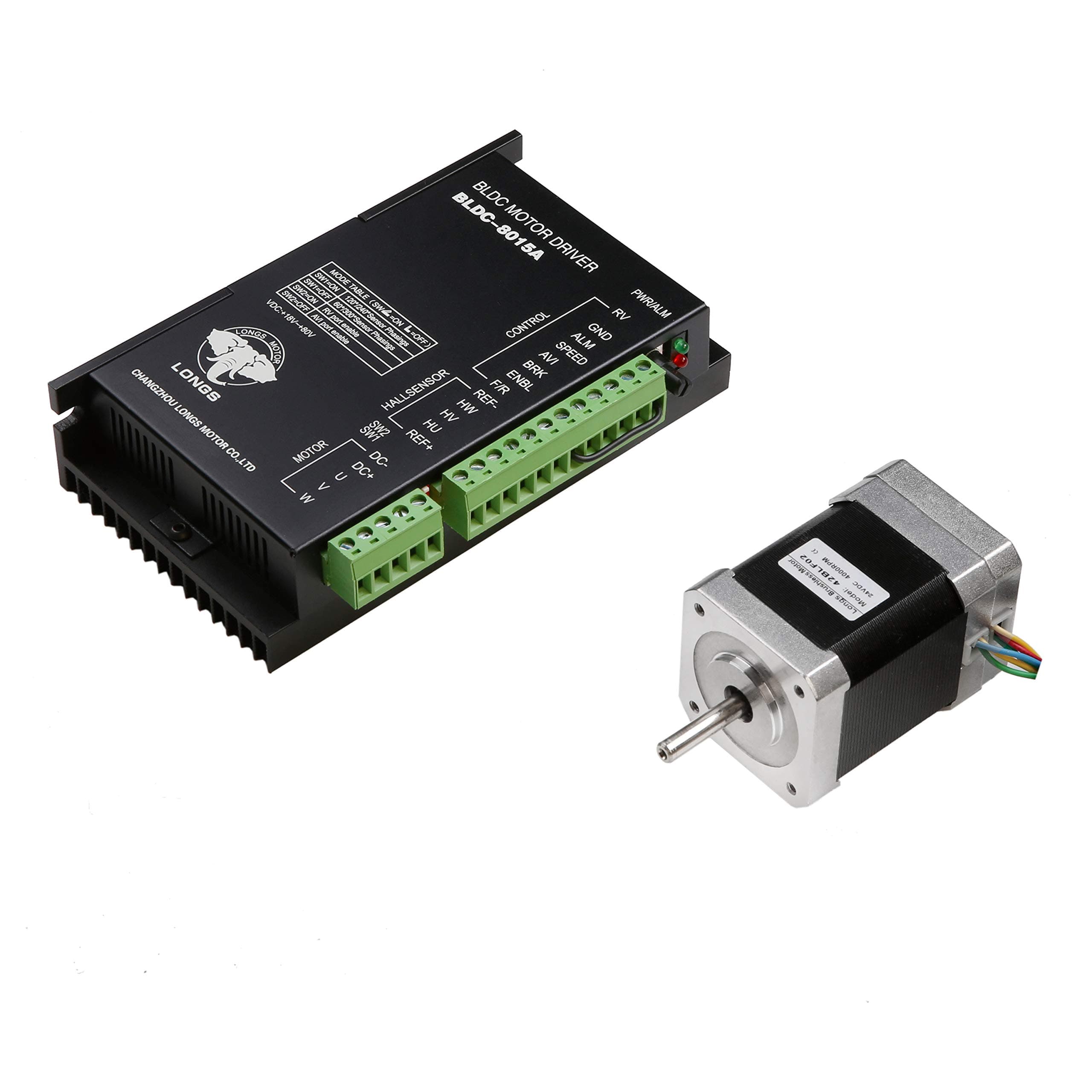 LS 42BLF01 Brushless DC motor,4000RPM,24VDC,3phase & driver BLDC-8015A 24～50VDC