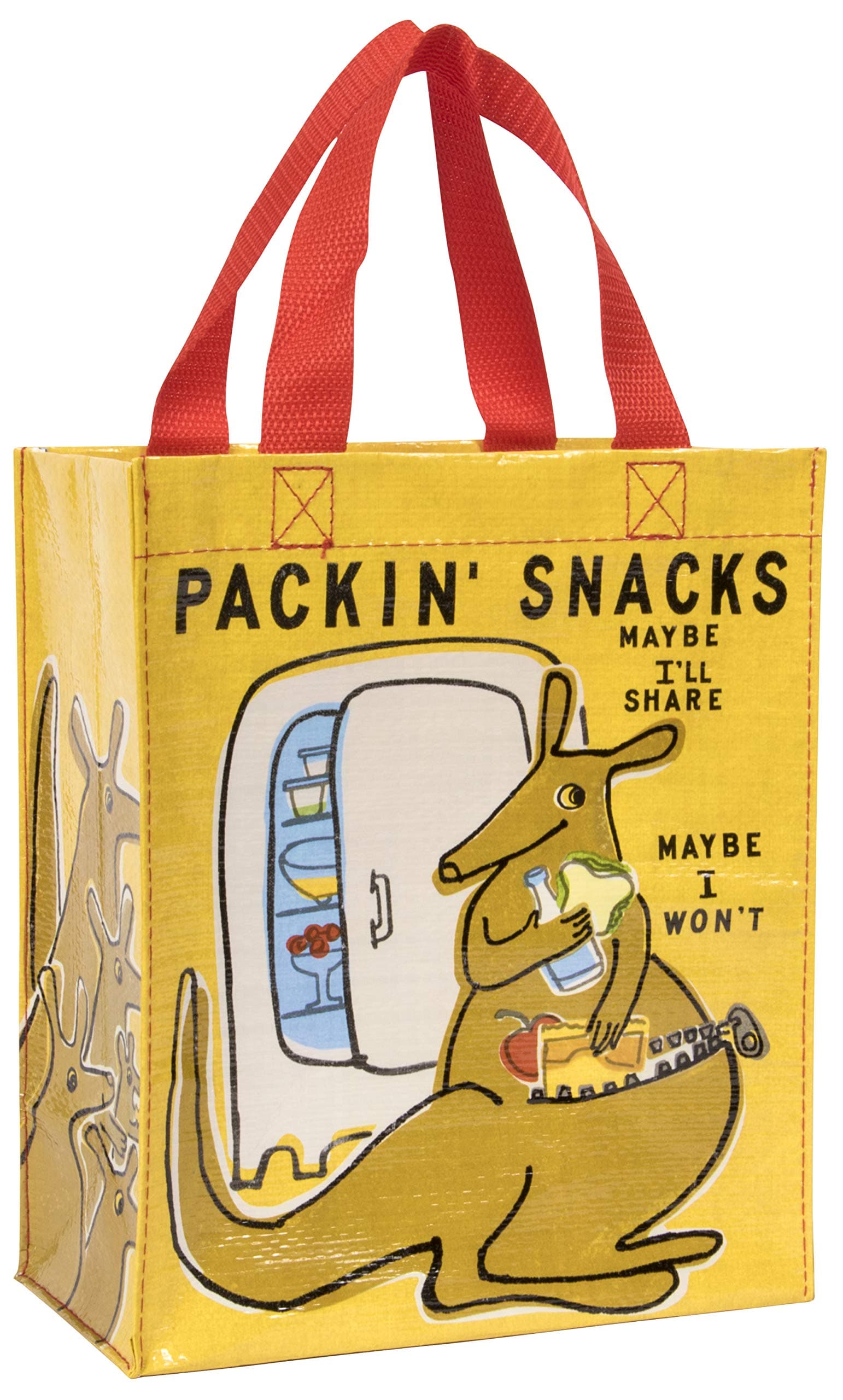 Handy Tote, Packin' Snacks, Made Out of 95% Recycled Materials, 8.5 by 10 by 4.5 Inches (QA331)