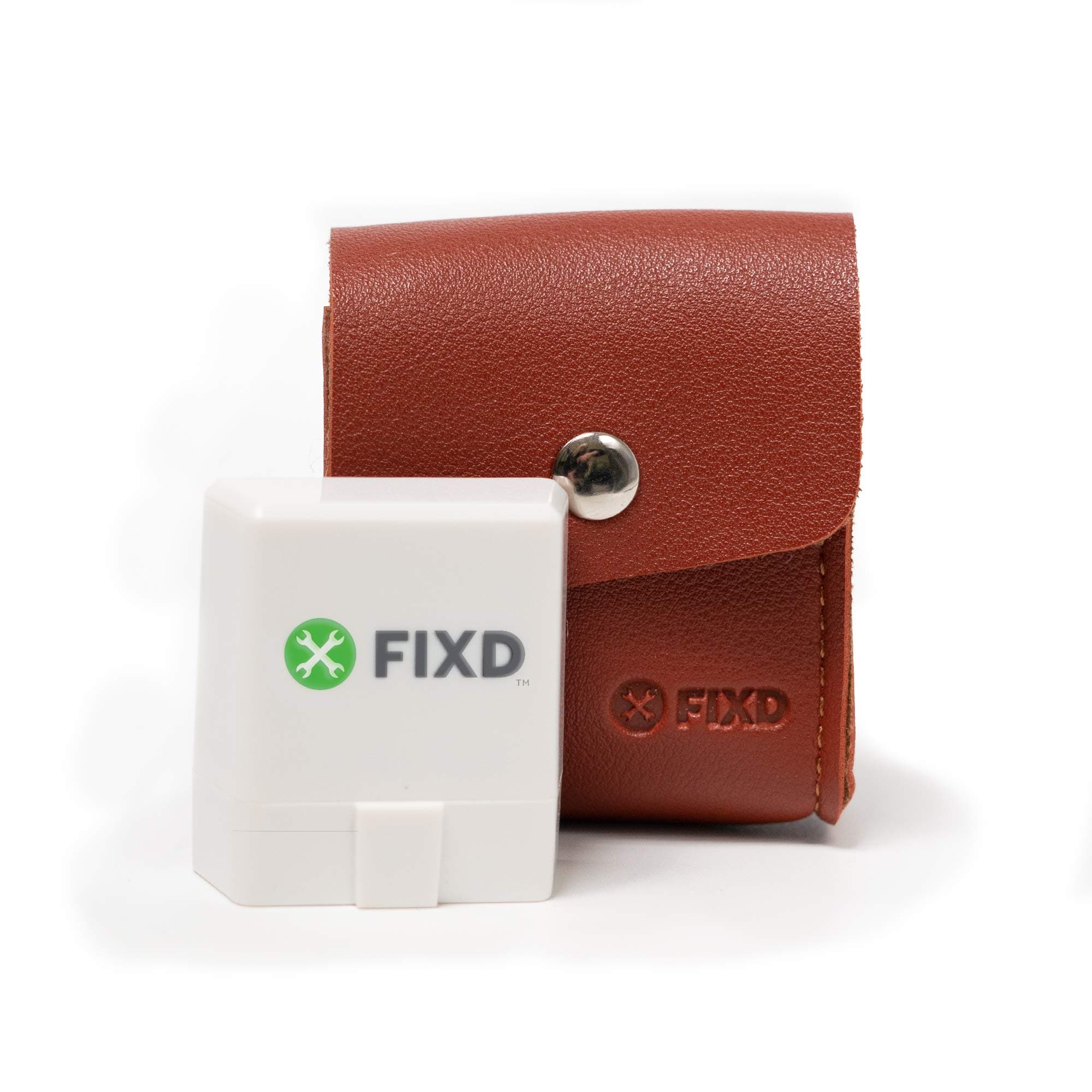 FIXD Summer 2020 Official Sensor Leather Case - Safely Store and Protect Your Professional Bluetooth Scan Tool & Code Reader