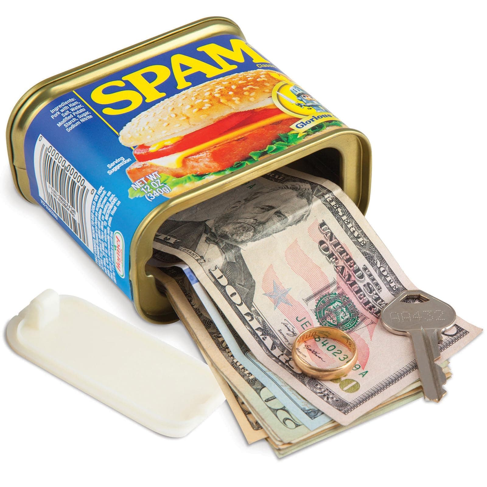BigMouth Spam Diversion Can Safe, Hidden Stash Container for Valuables, Realistic Weighted Secret Compartment