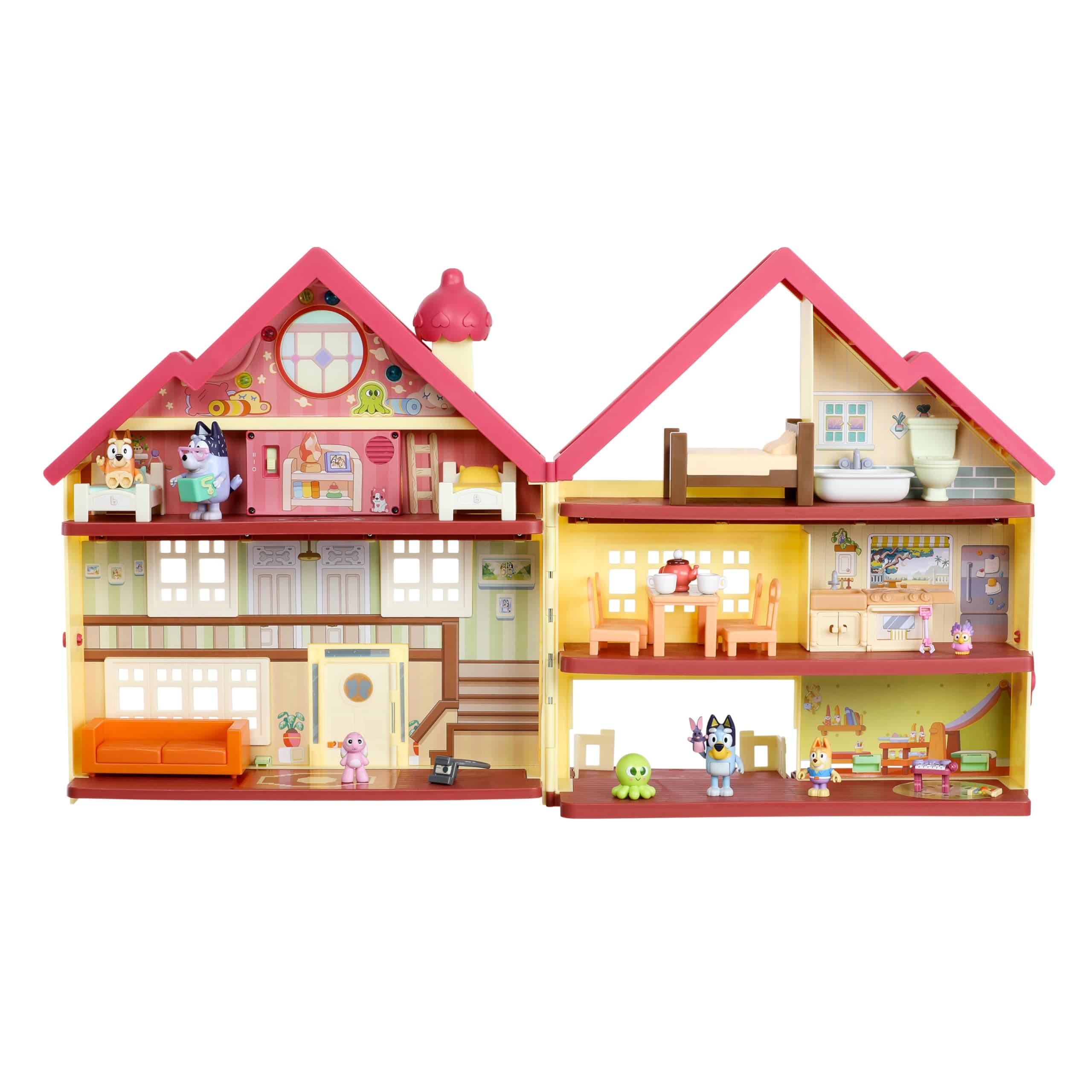- Bluey House Playset for Kids, XL Ultimate Interactive Lights and Sounds Playhouse Toys, Includes Dance Floor, Dollhouse, Toy Set Ages 3+, Amazon Exclusive