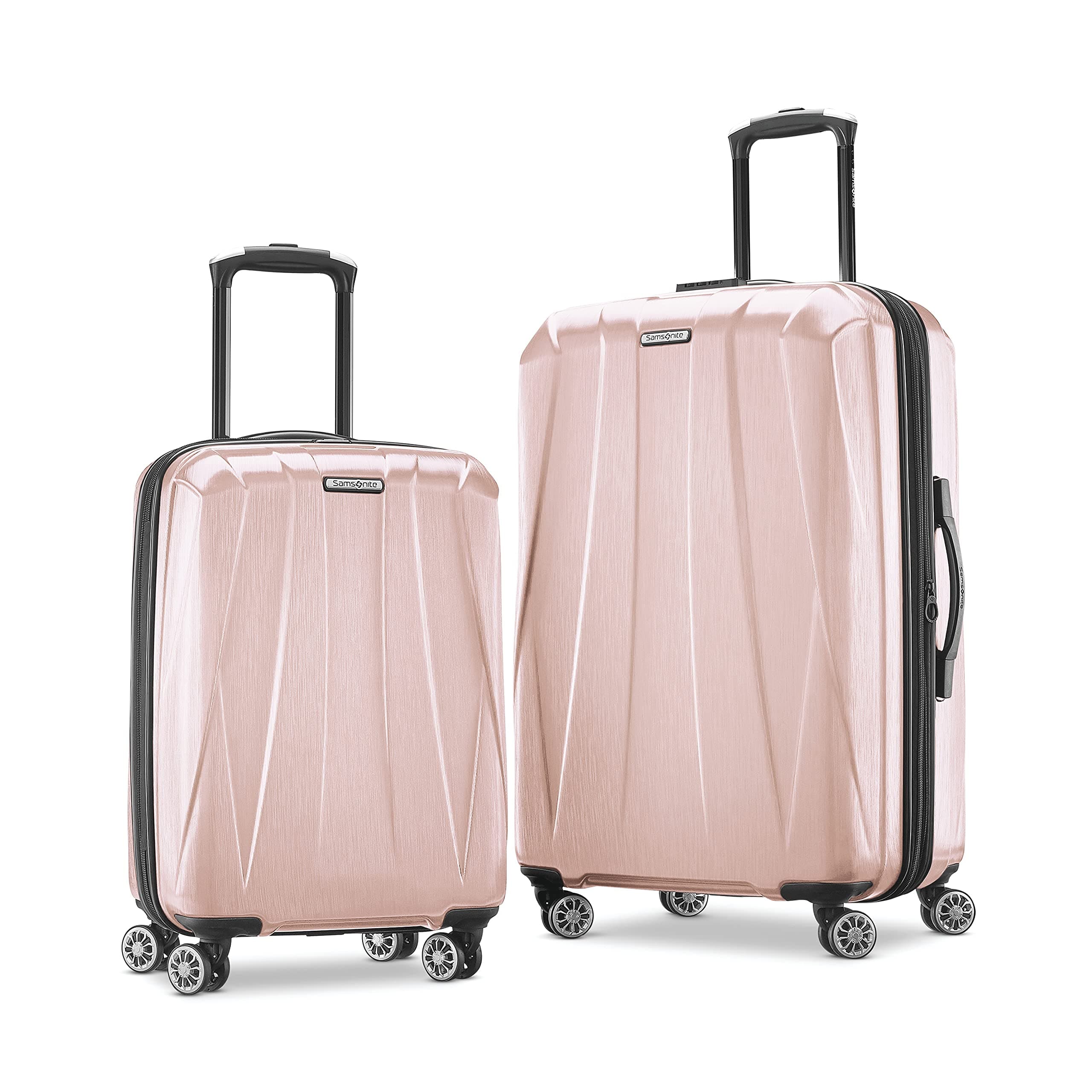 Centric 2 Hardside Expandable Luggage with Spinner Wheels, Blossom Pink, 2-Piece Set (20/24)