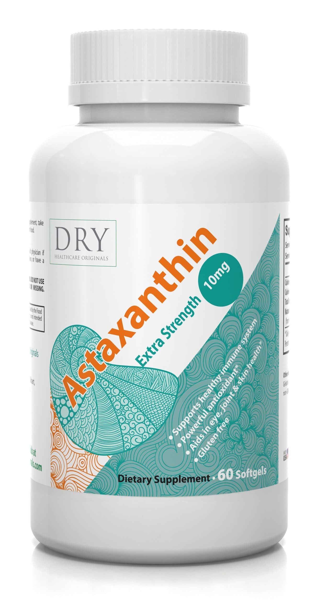 #1 High Potency Premium Astaxanthin 10 mg - Powerful Antioxidant Now - Free Radical Scavenger - All Natural Astaxanthin Gold - Supports Immune System - Boosts Eye, Skin & Joints Health - 60 Softgels
