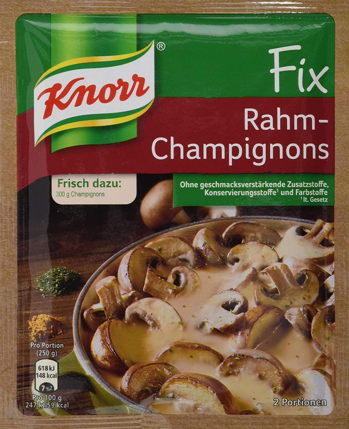 3-pack Knorr Fix Rahm Champignons (3x2 Oz) Sour Cream and Mushroom Sauce Mix