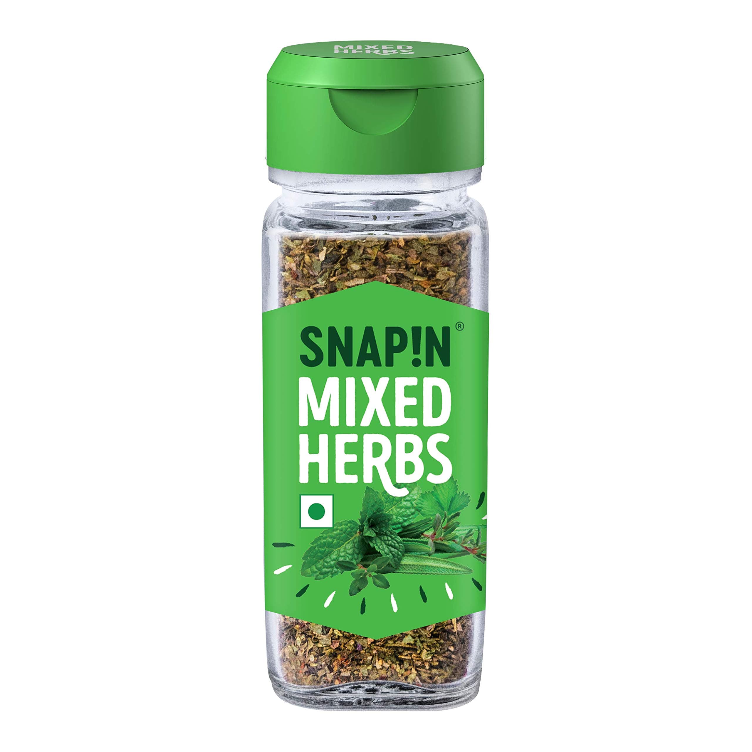 Snapin Mixed Herbs | 20g/25g/27g Glass Bottle | Italian Seasoning (Weight may vary)