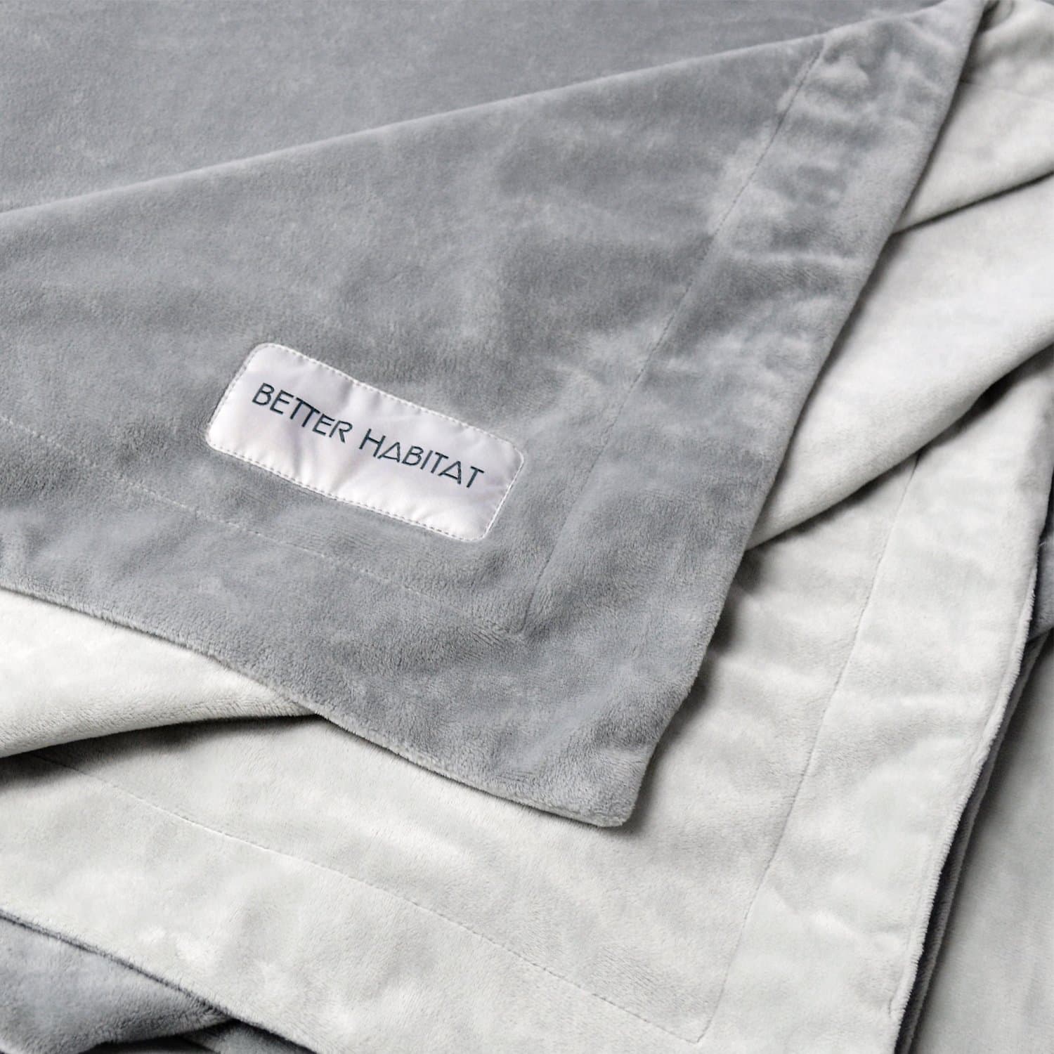 BETTER HABITAT[New] Premium Micro Plush Lounge & Travel Blanket. [Twin Size Throw, Ultra Soft, shed Resistant, Reversible]