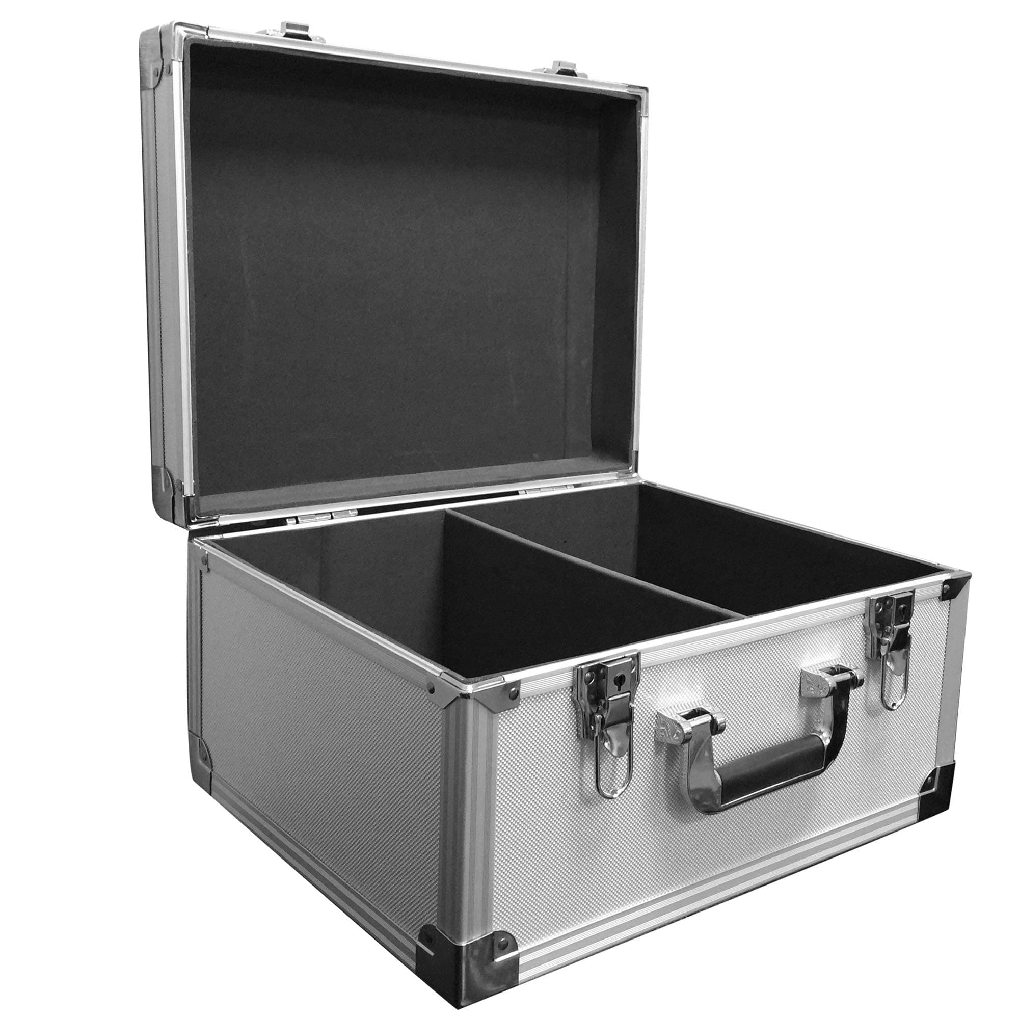 Freelogix Professional DJ Silver Flight Case Record Box for 7inch Singles