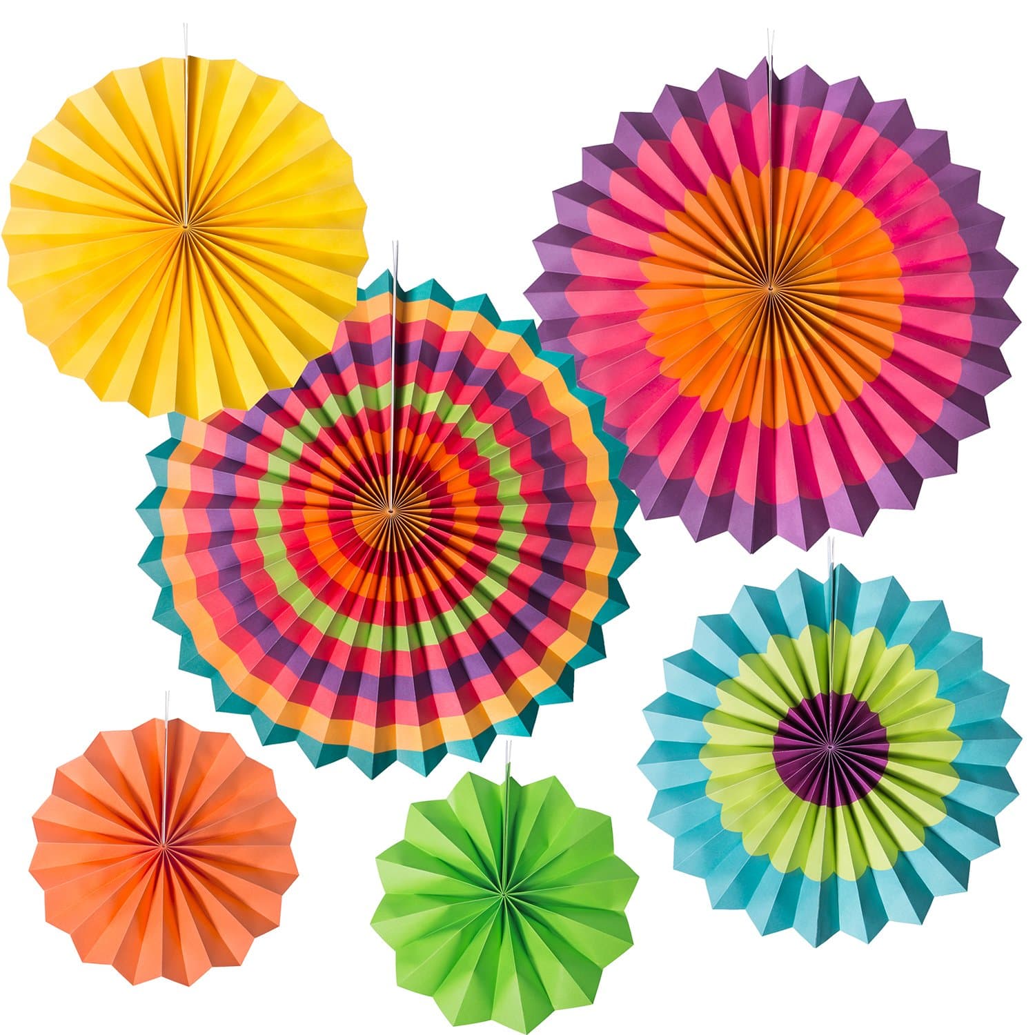 Trooer 6 Pcs Colorful Party Decorations