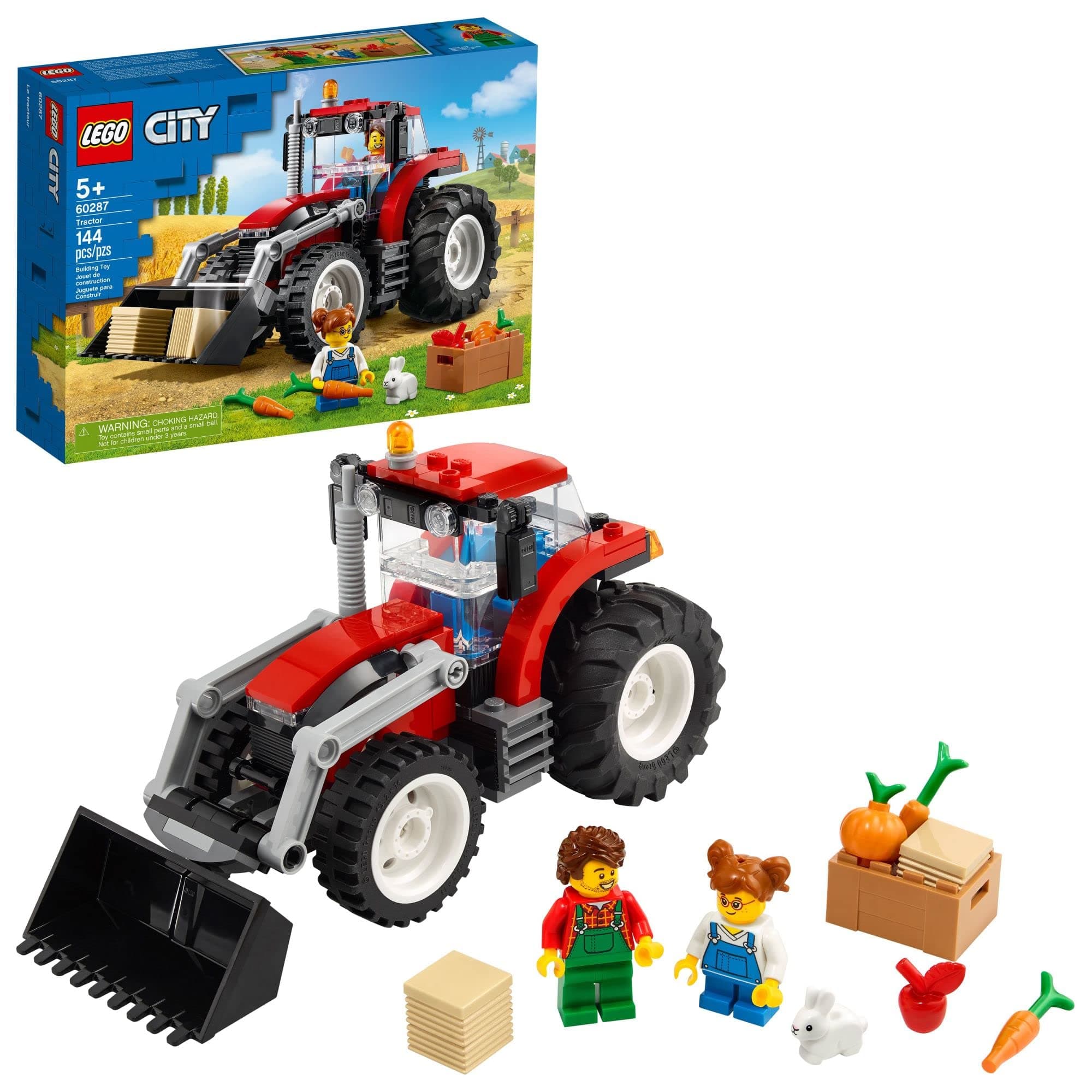 City Tractor 60287 Building Kit; Cool Toy for Kids, New 2021 (148 Pieces)