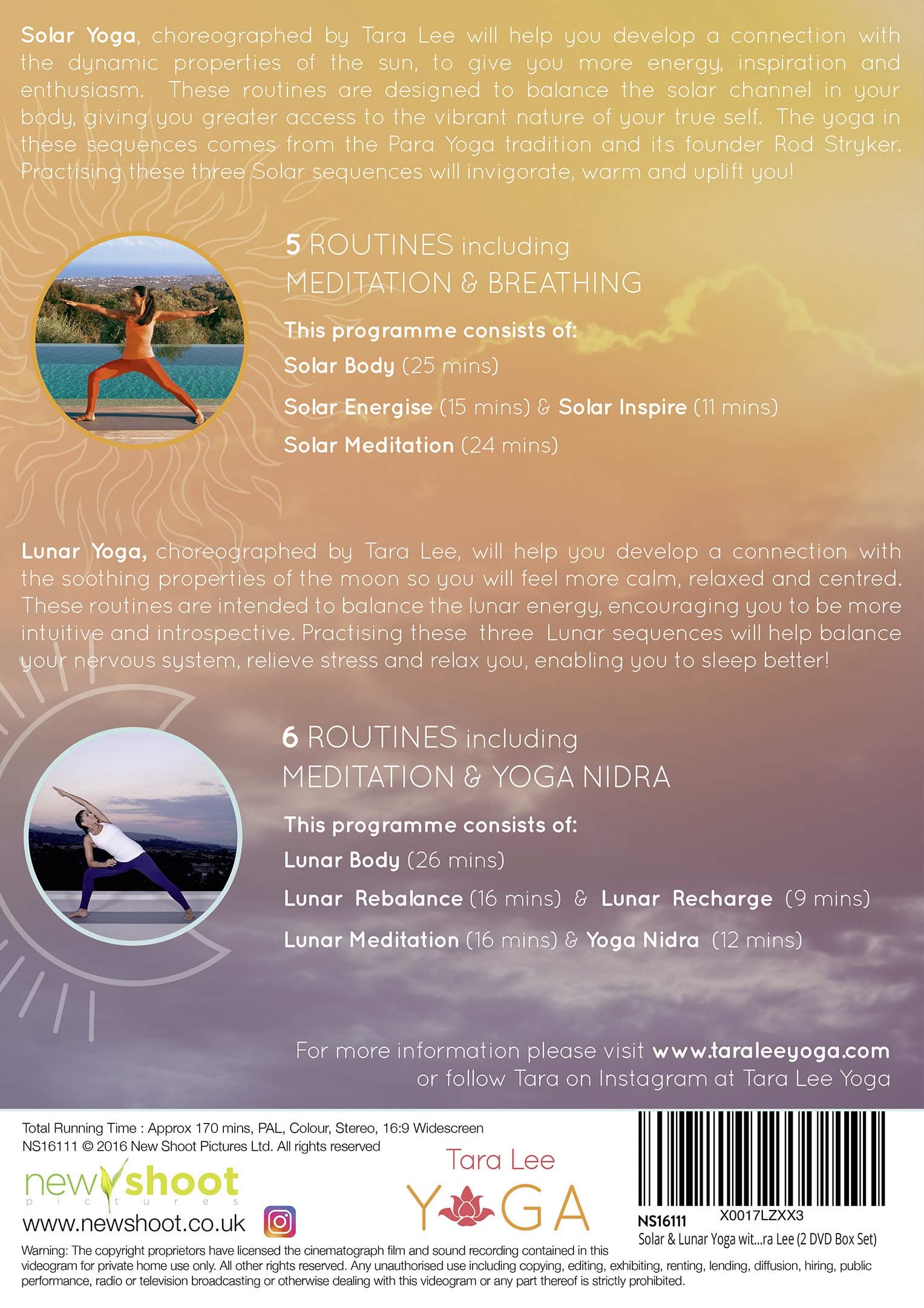 Solar & Lunar Yoga with Tara Lee (2 DVD Box Set)