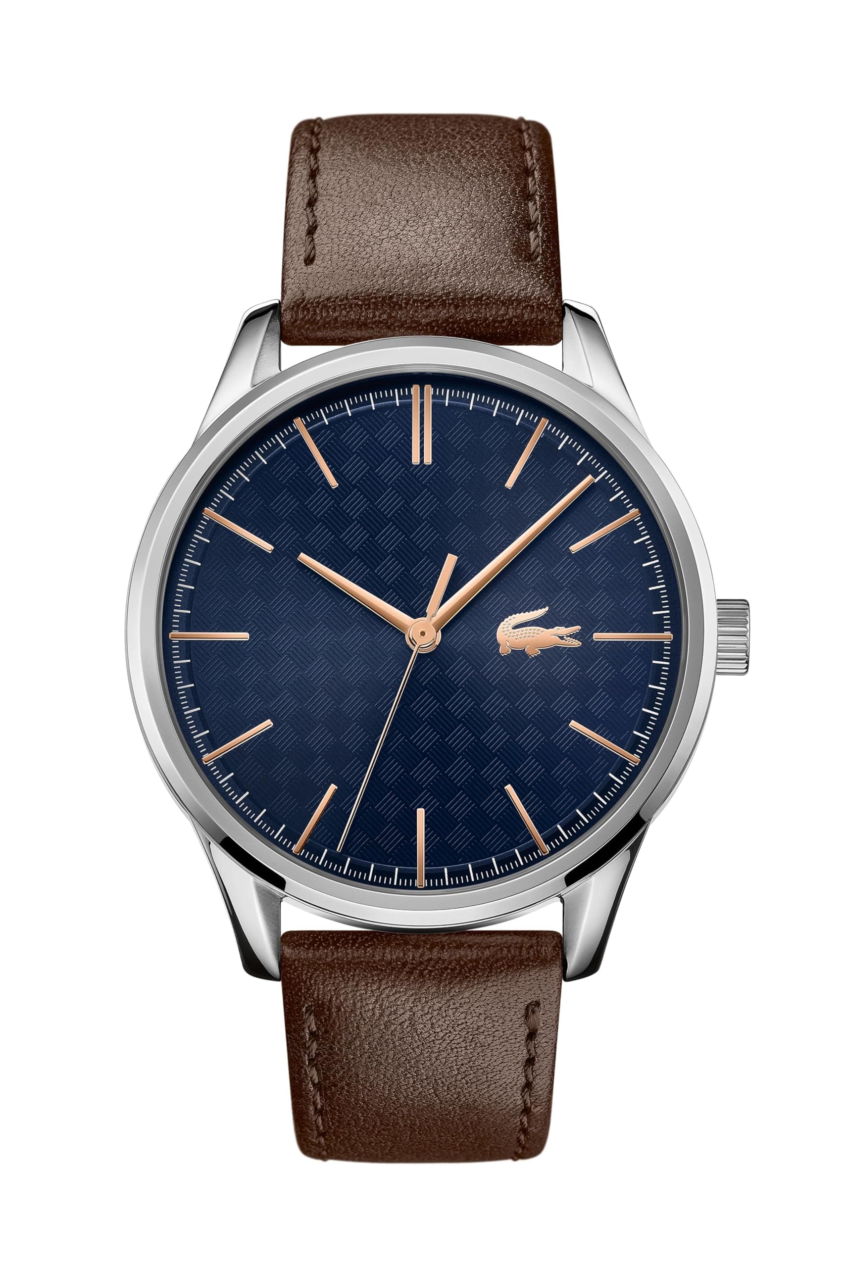 Analogue Quartz Watch for Men Vienna Collection with Brown Leather Strap - 2011046