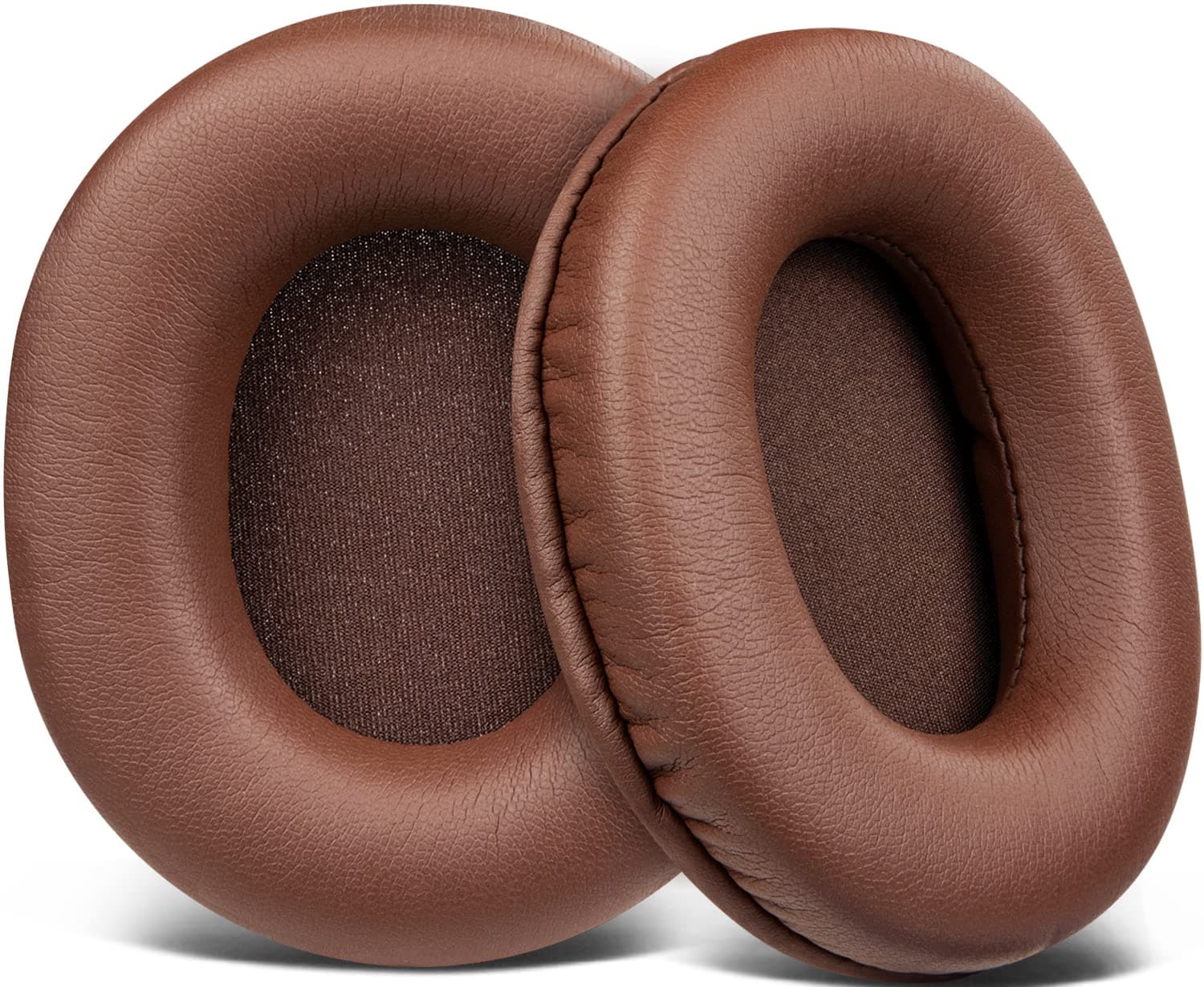 SOULWIT Earpads Replacement for Audio Technica ATH M50X M50XBT M50RD M40X M30X M20X MSR7 SX1 Monitor Headphones, Ear Pads Cushions with Softer Protein Leather, High-Density Foam - Coffee