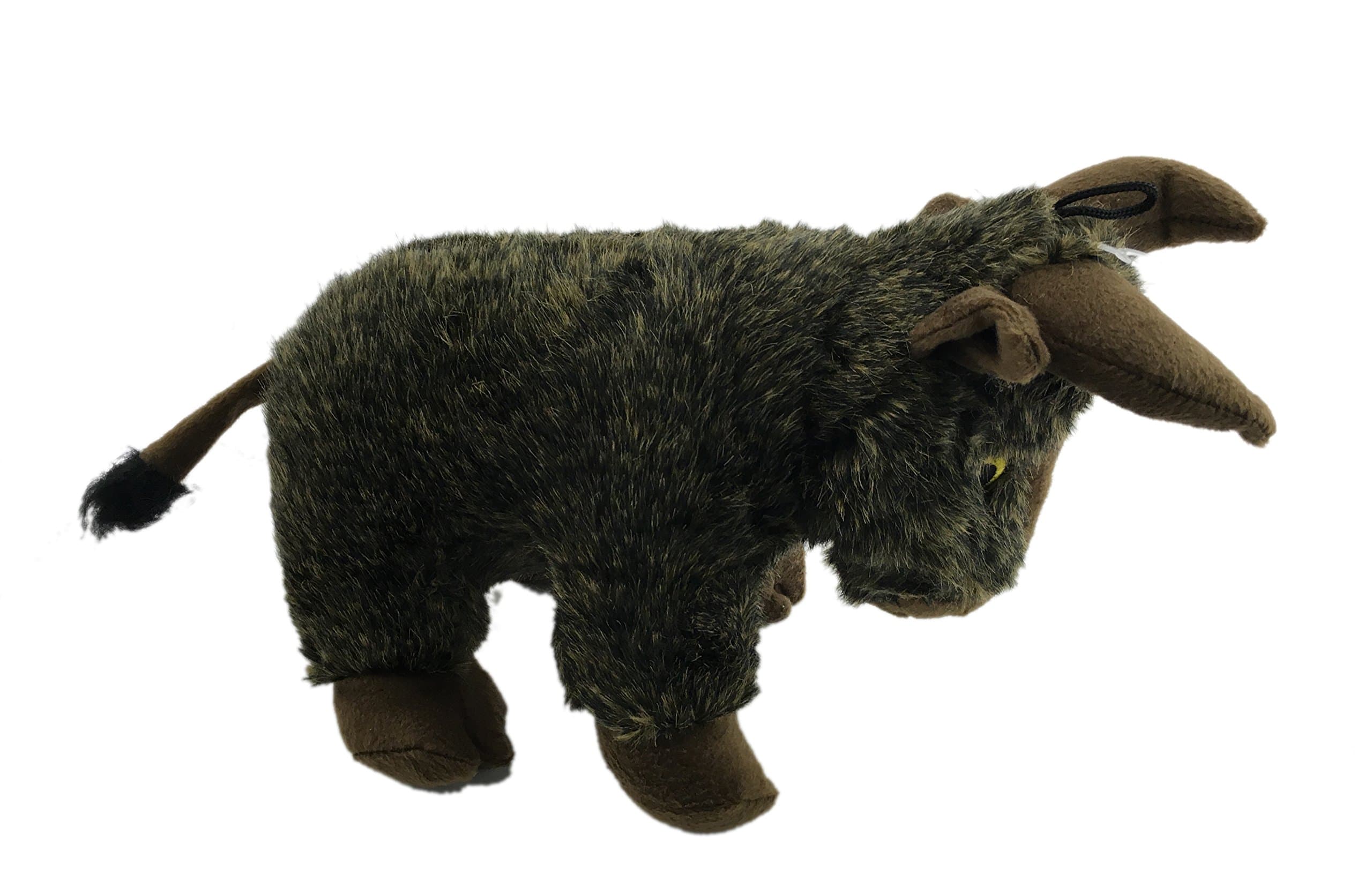 Krislin Pets Plush Yak 16 Inch Stuffed Bull Dog Squeaky Toy