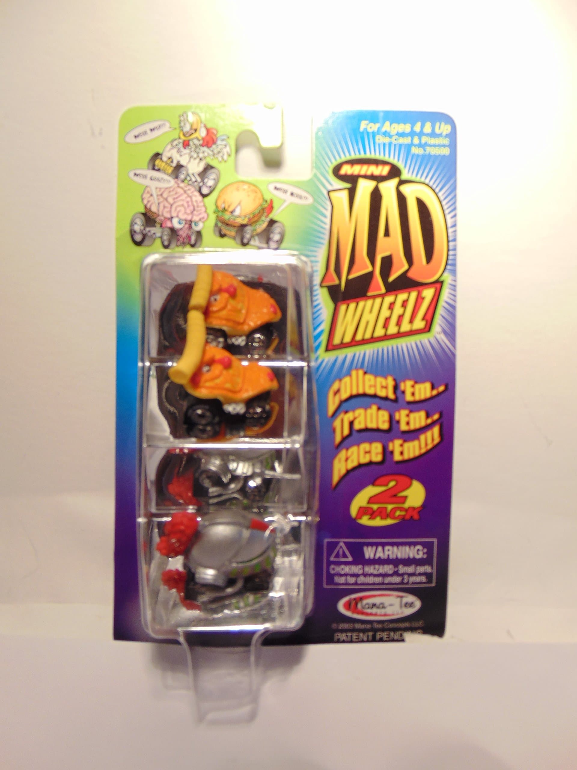 Mini Mad Wheelz Series #1 "Pizza Shredder & Knight Rider Die-Cast Toy Cars 2 Pack