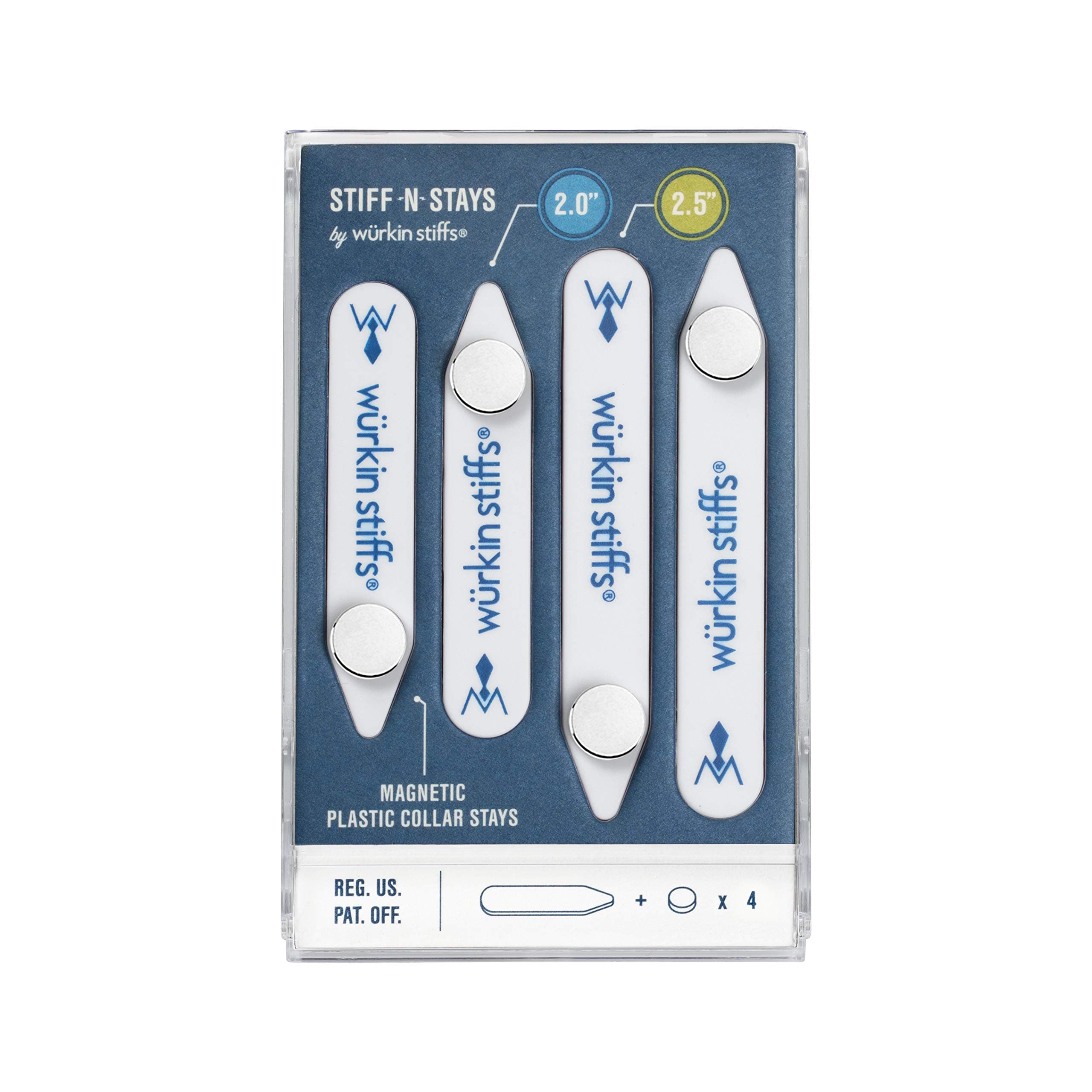 Plastic Magnetic Collar Stays As Seen on Shark Tank | Stiff-N-Stays Collar Inserts