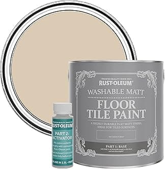 Rust-Oleum Beige Washable Matt Floor Tile Paint - Warm Clay 2.5L